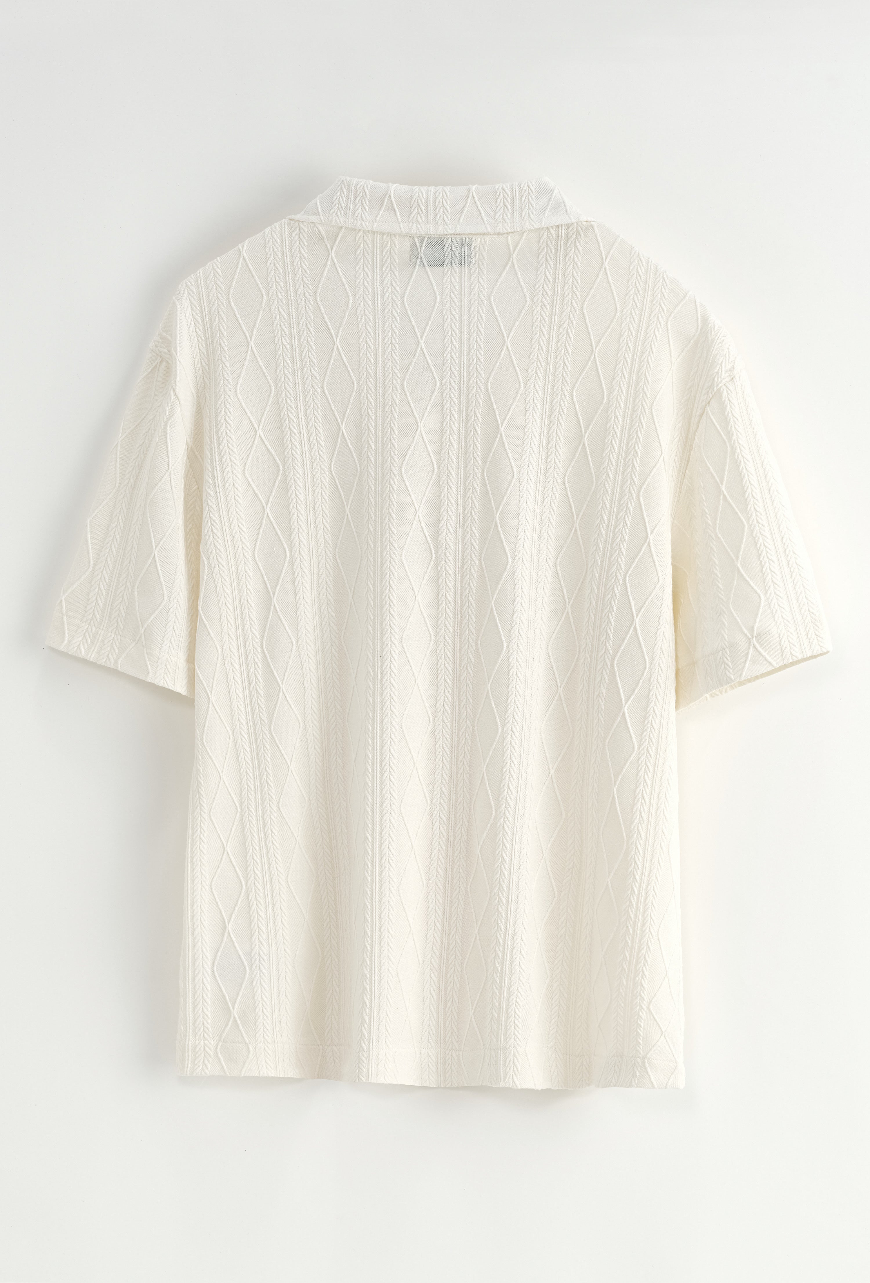 Chemise Valence M. courte blanc cassé