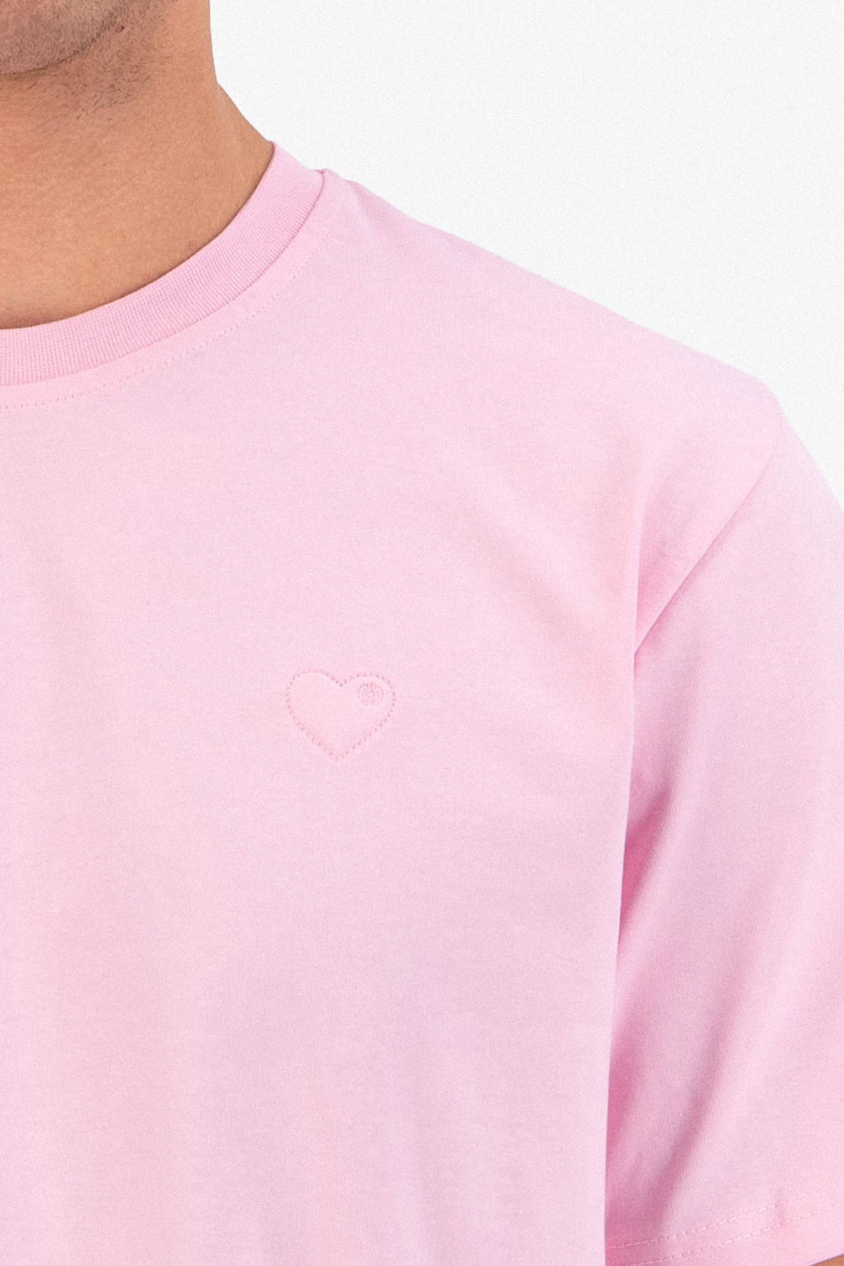 T-shirt rose petit cœur