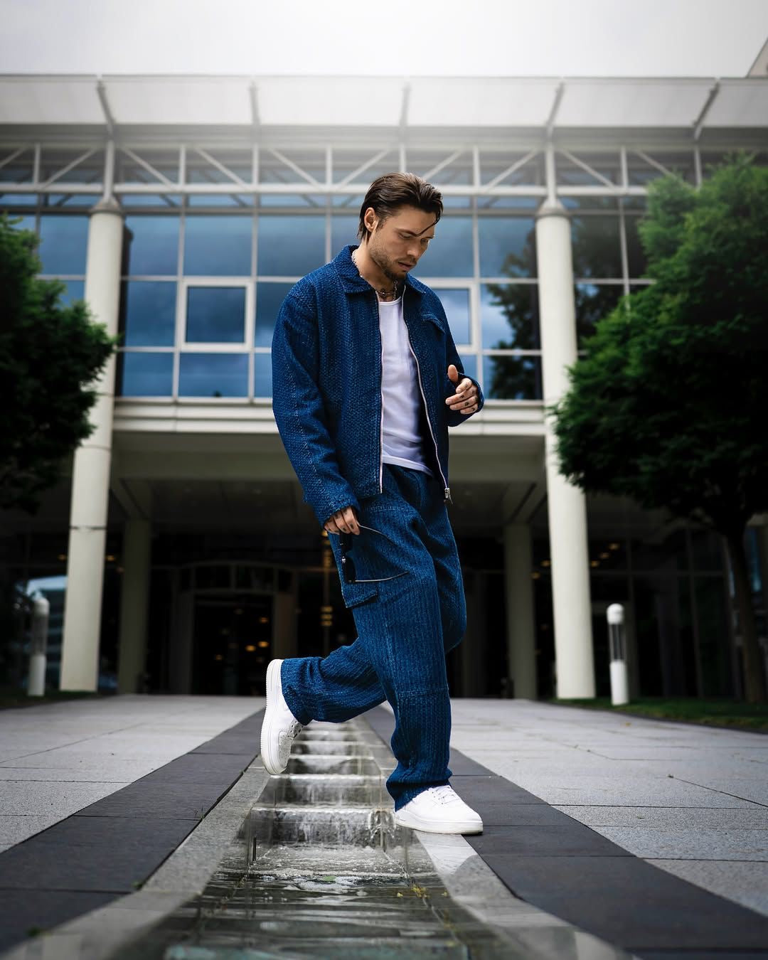 Ensemble denim veste + pantalon