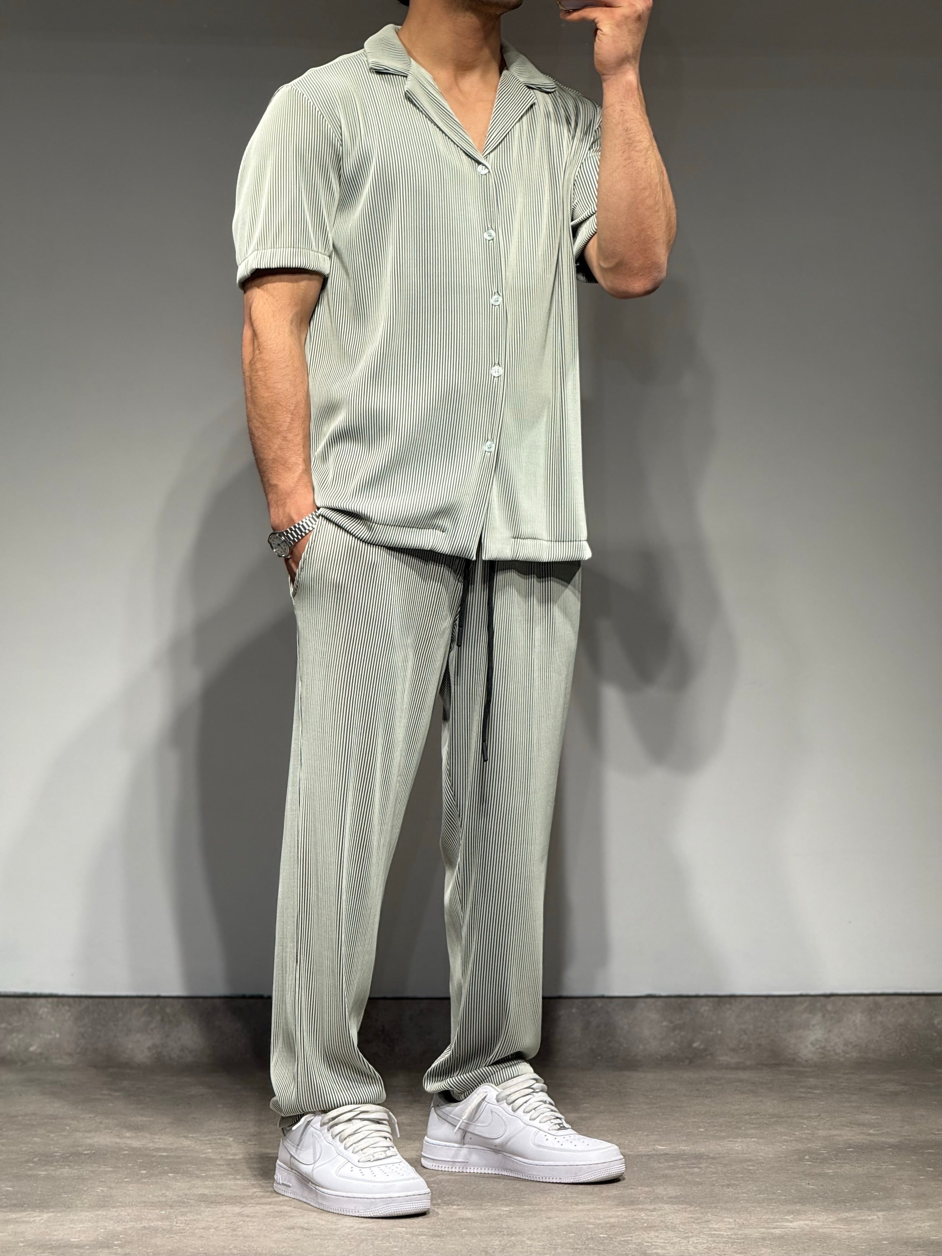 Ensemble Pablo velvet kaki