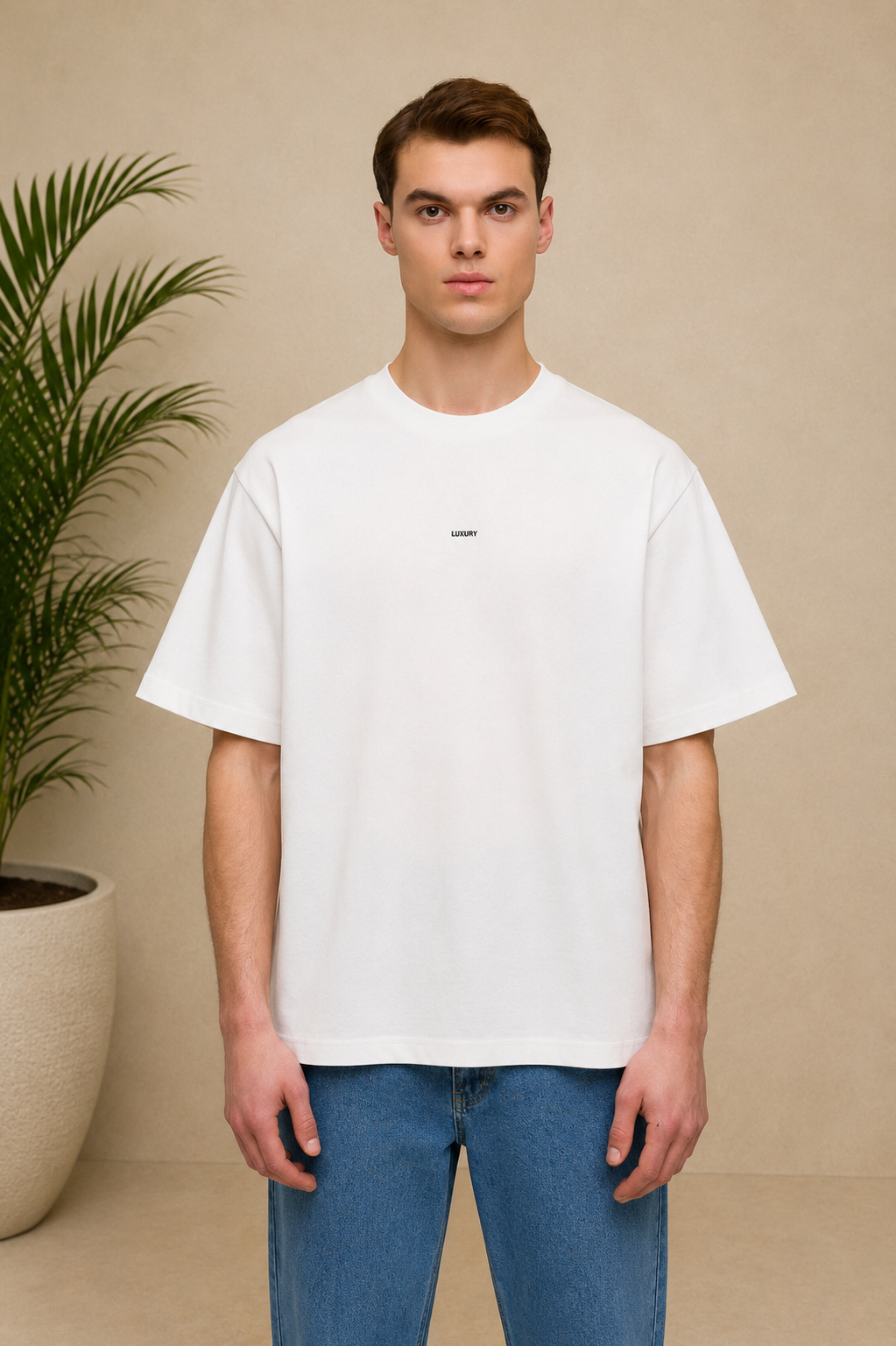 T-shirt Luxury Saint-Tropez blanc