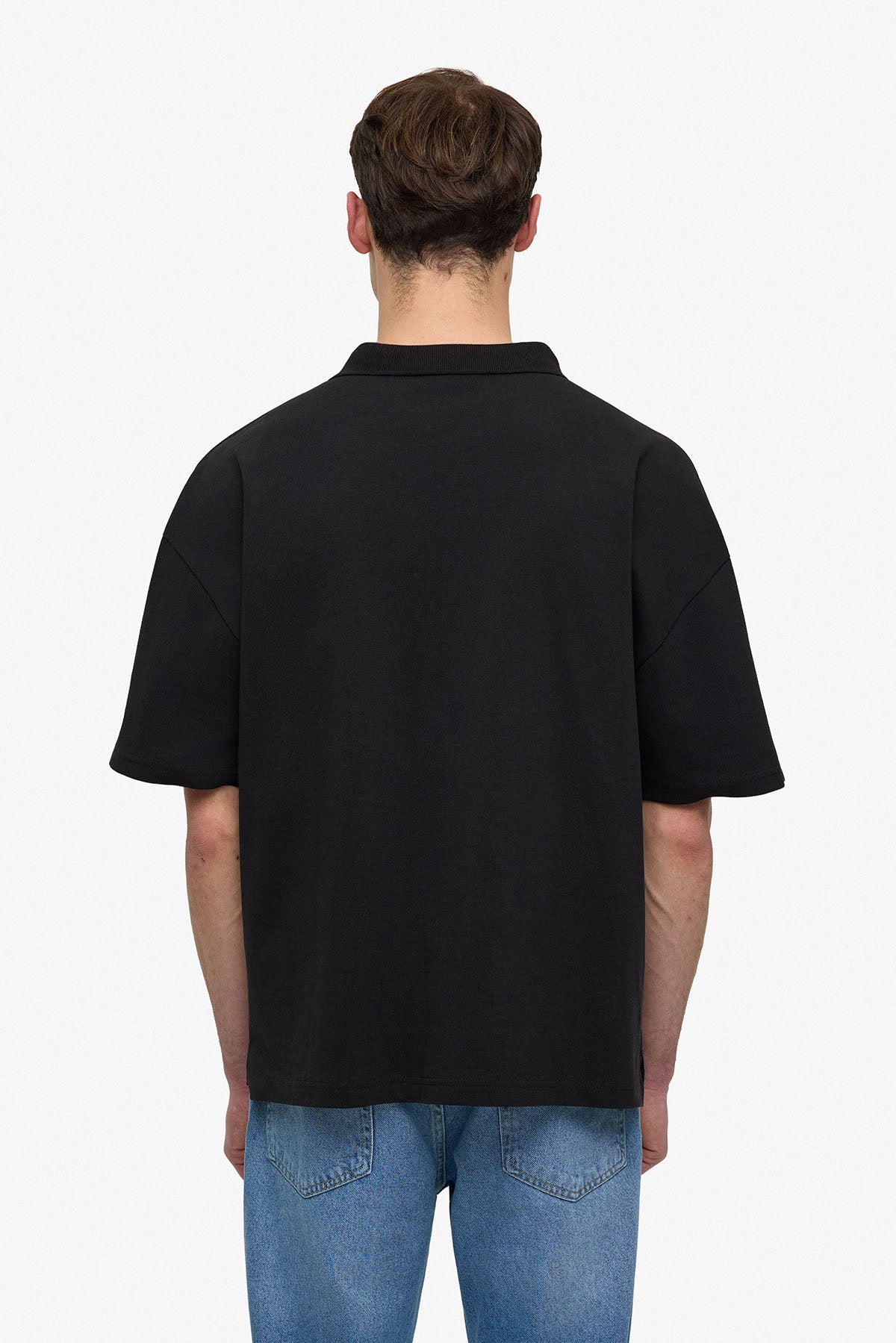 Polo petit cœur noir