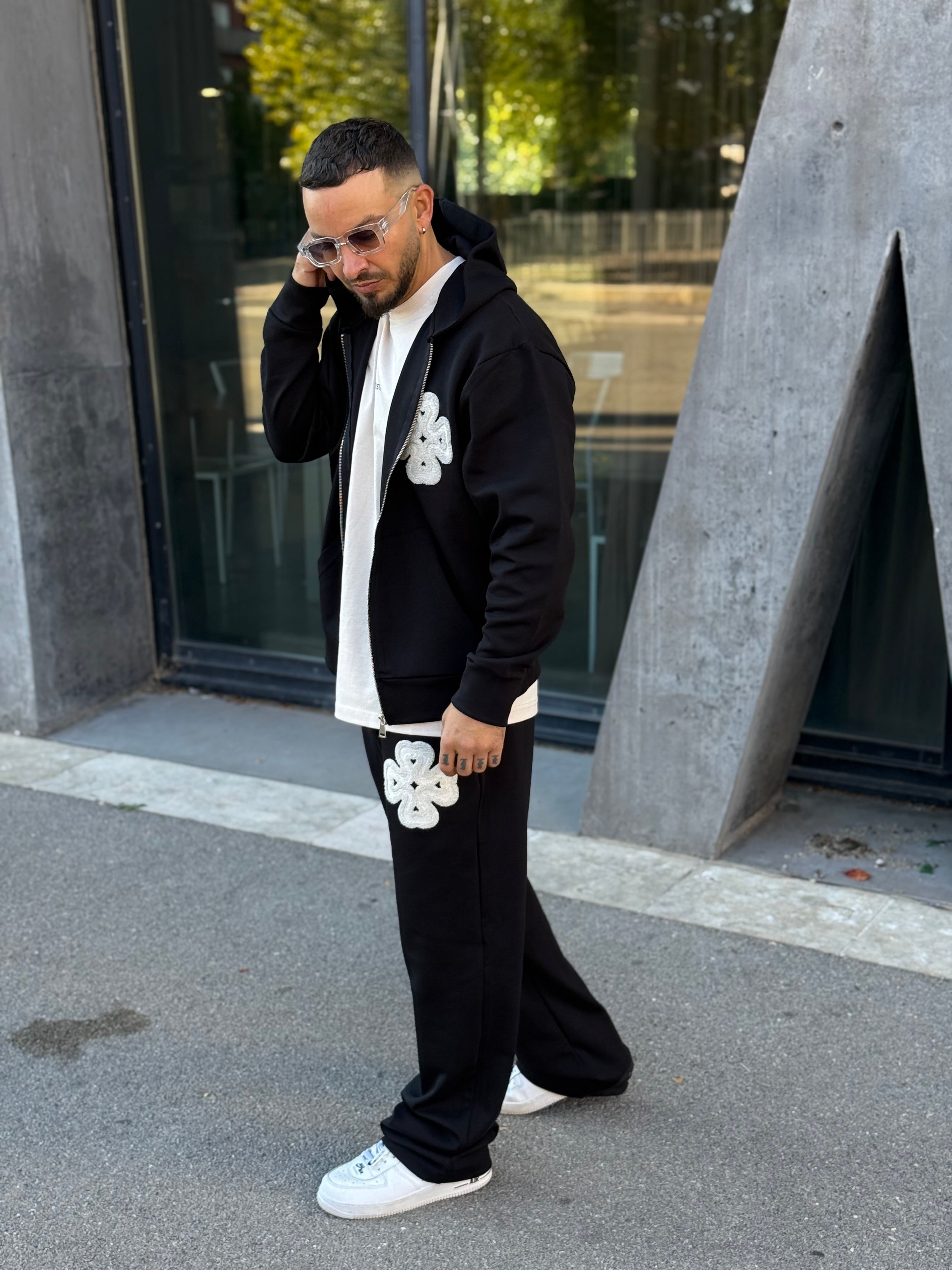 Ensemble survêtement noir trèfle