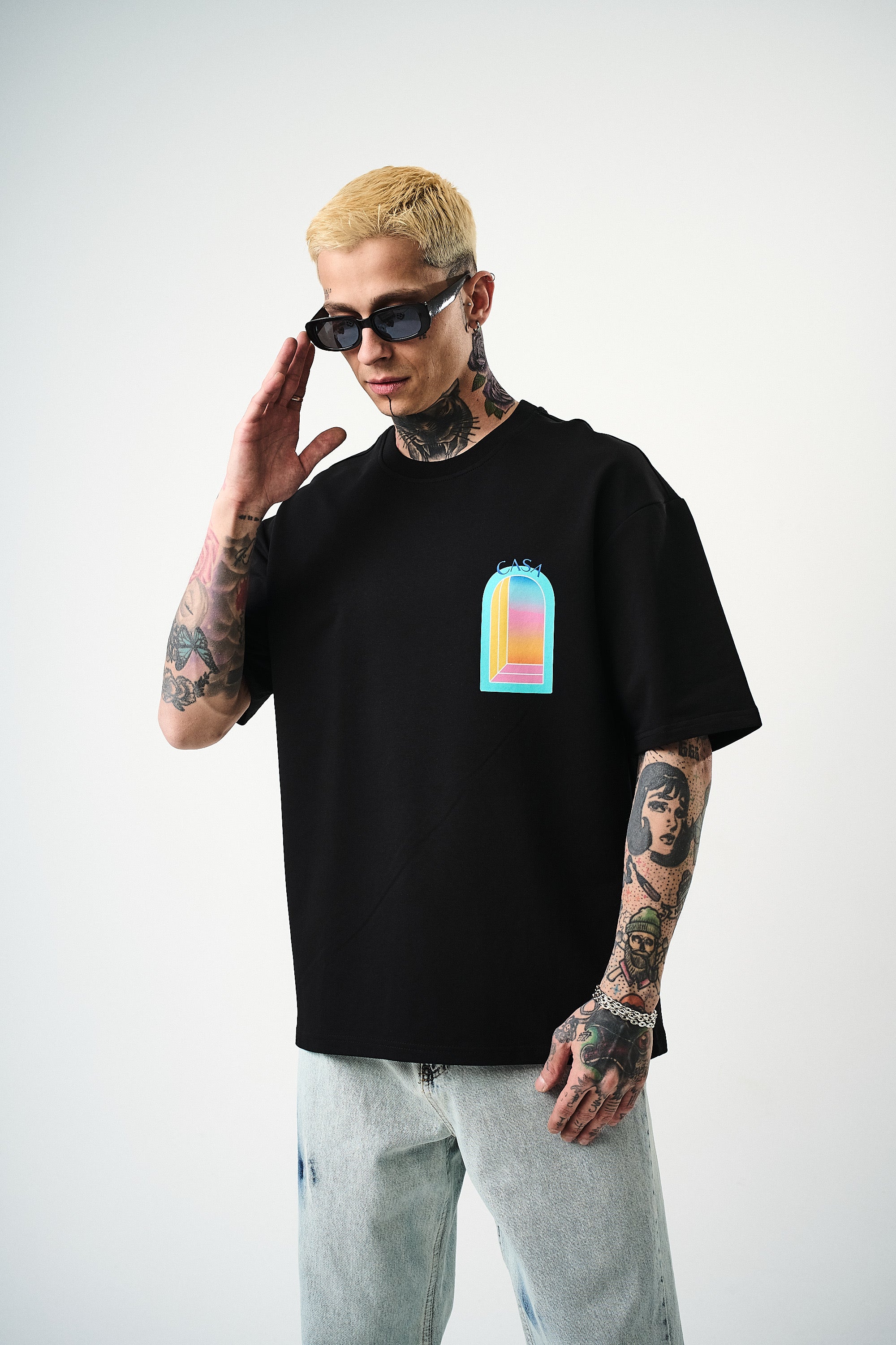 T-shirt Casa noir