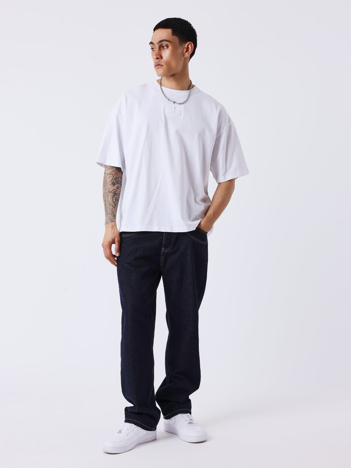 PXP - T-SHIRT MOTIF EMBOSSÉ BLANC