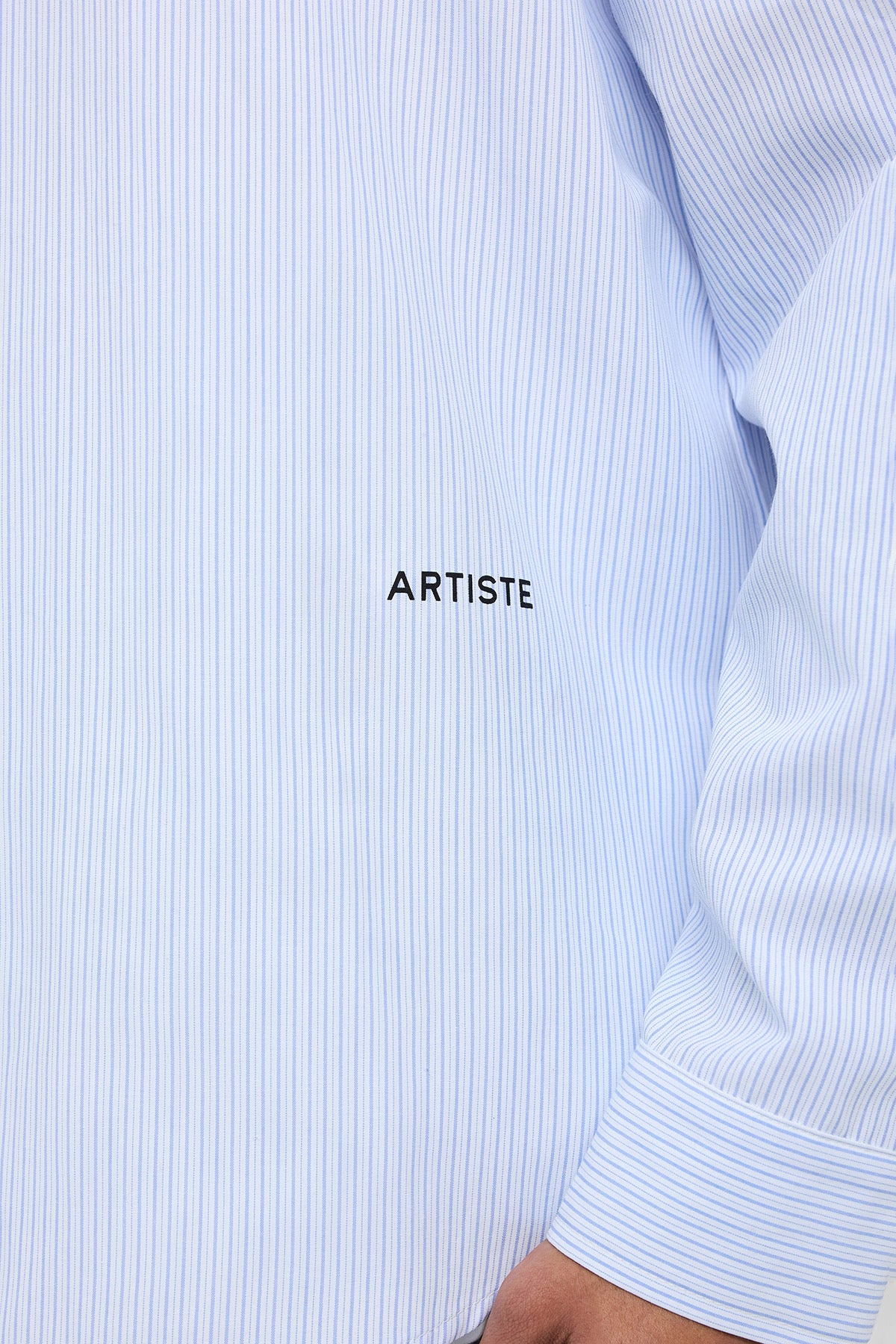 Chemise manche longue ART bleu / blanc
