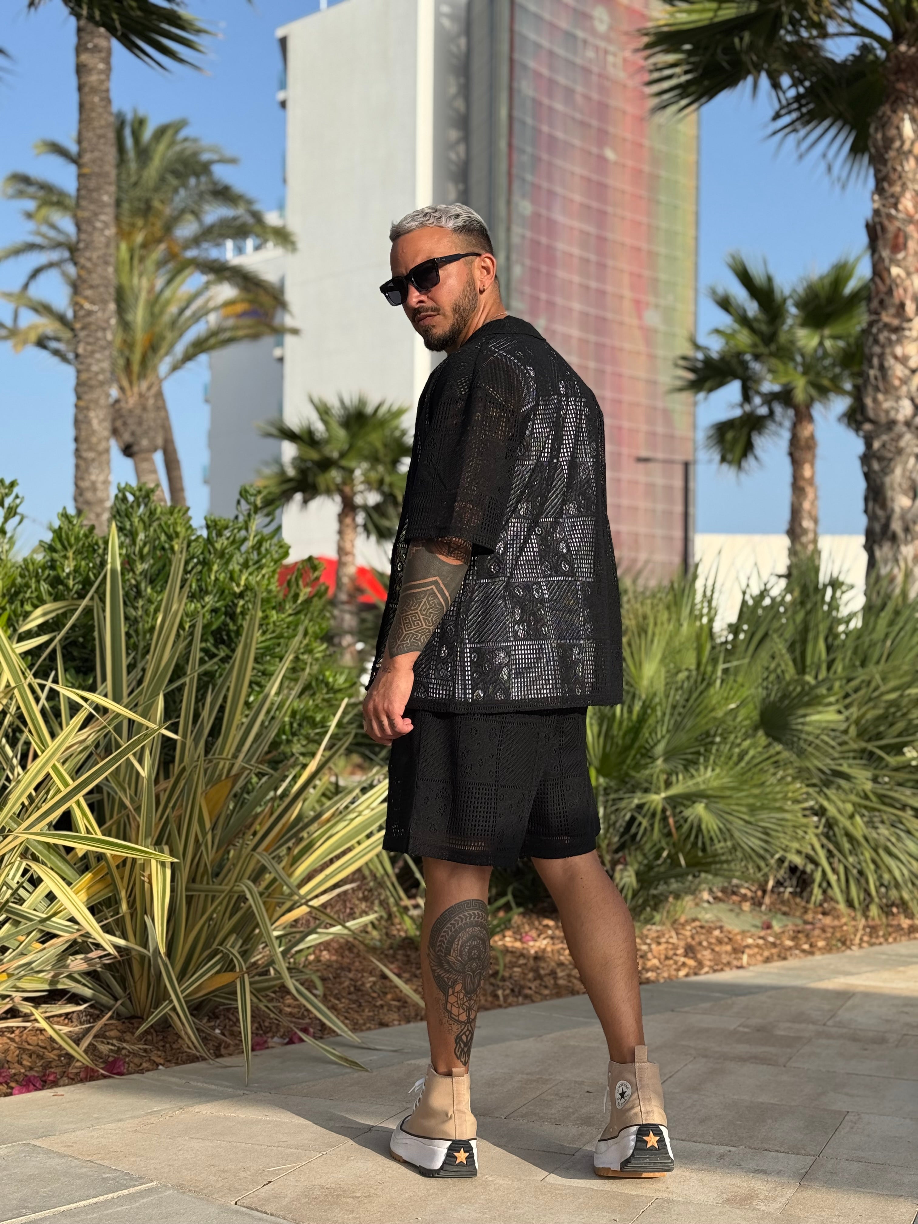 Ensemble Ibiza maille noir