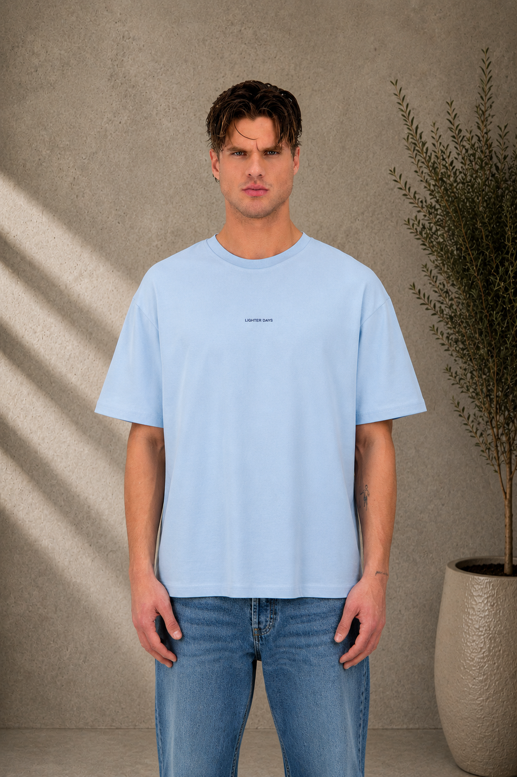 T-Shirt Lighter Days bleu