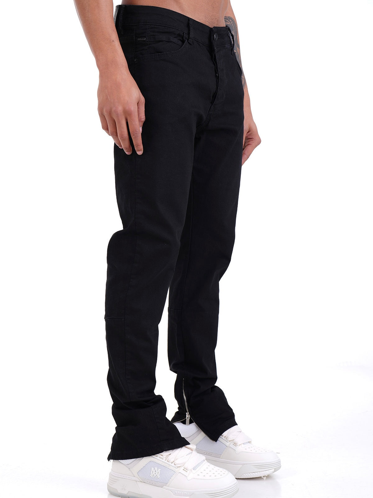 Jean zip noir LL087