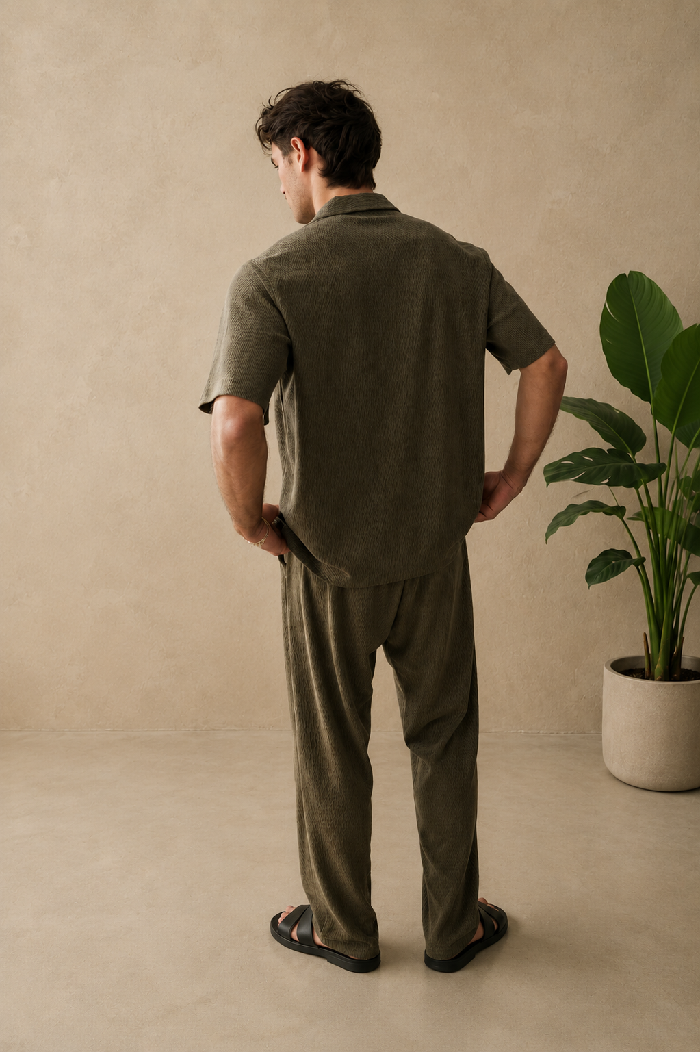 Chemise kaki