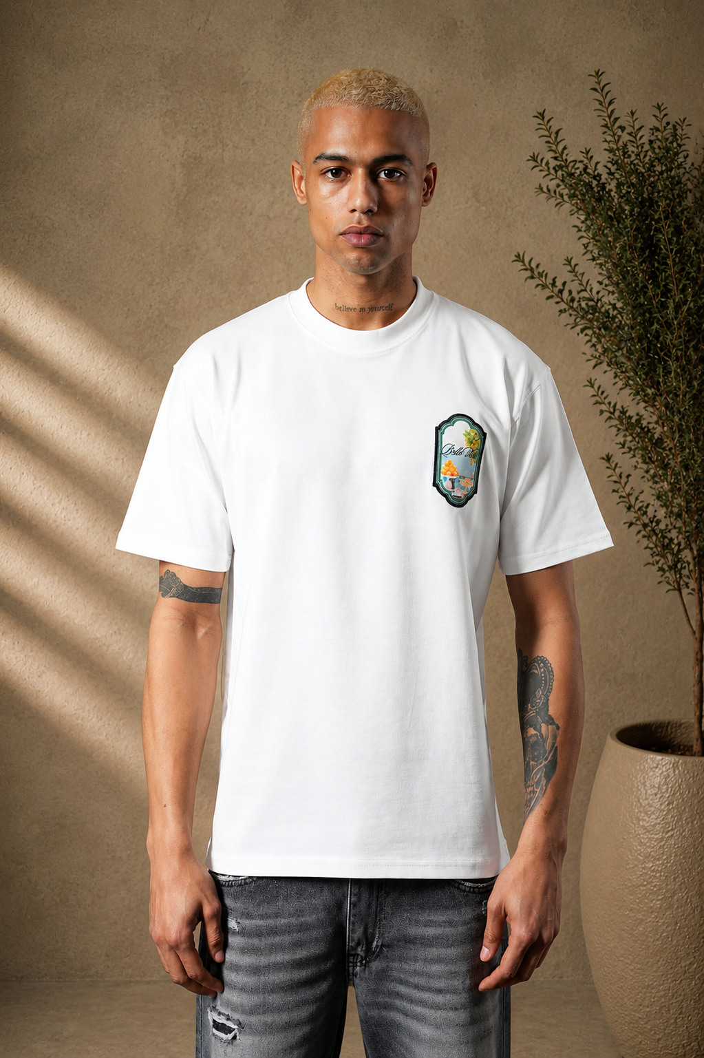 T-Shirt Belle Vue blanc