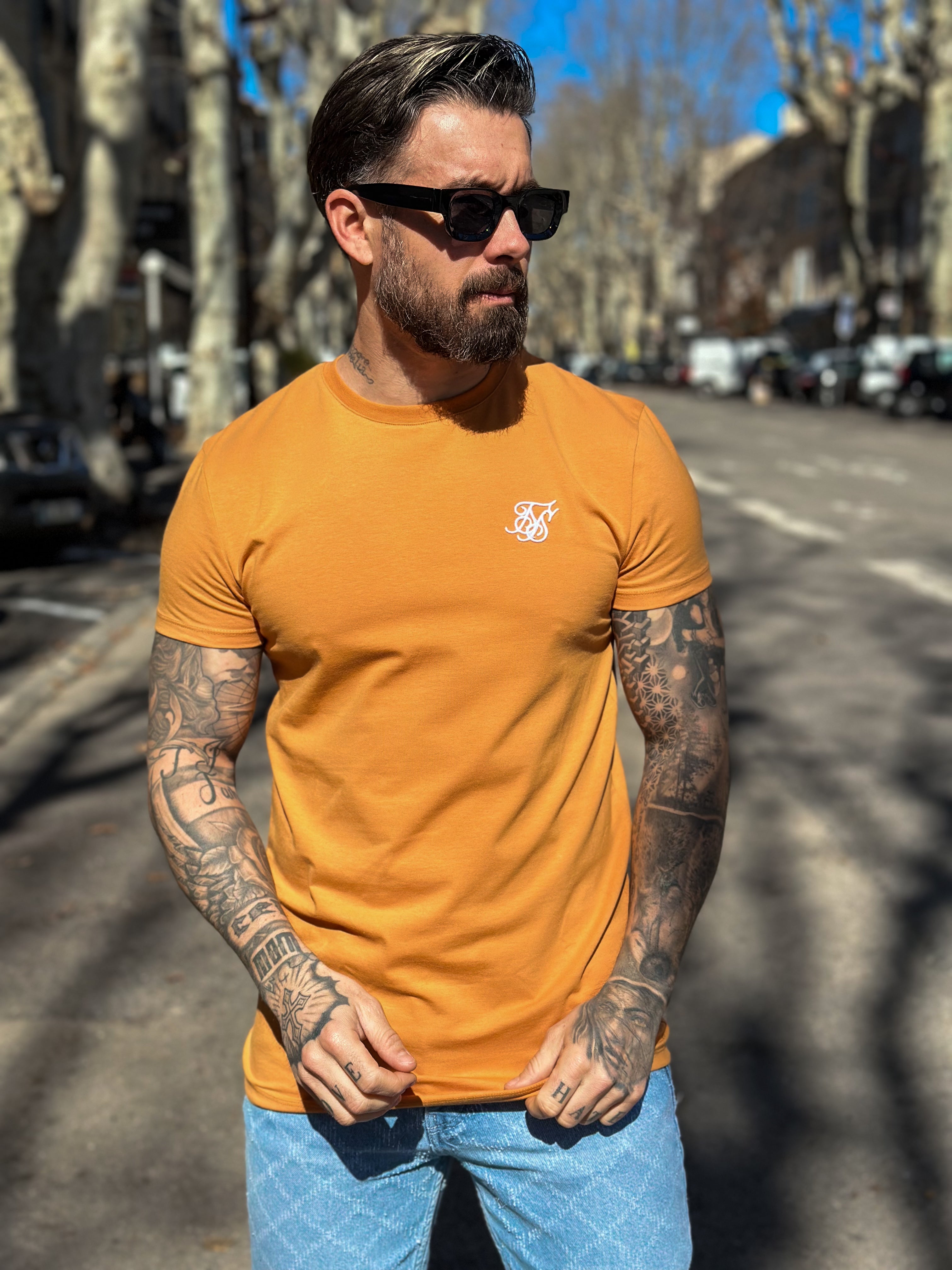 T-Shirt Basic Fit Orange