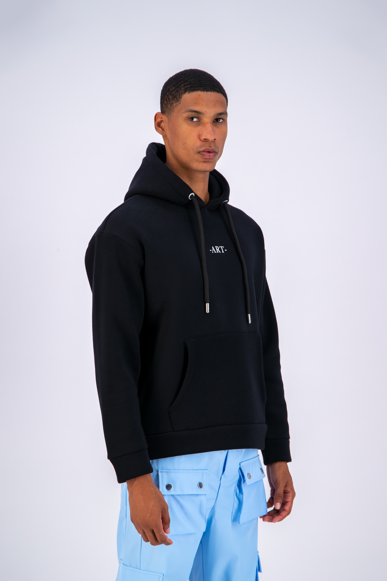 Sweat capuche noir Van Gogh
