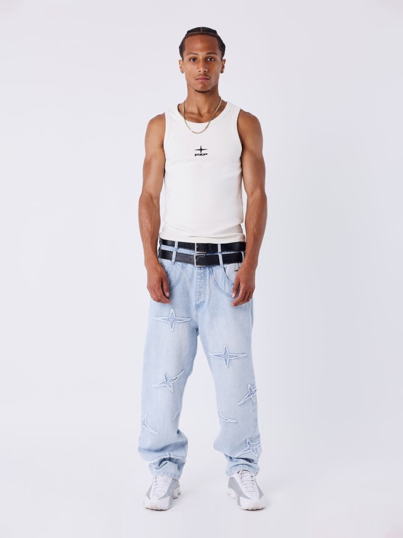 PXP - Jean bleu urbain étoile