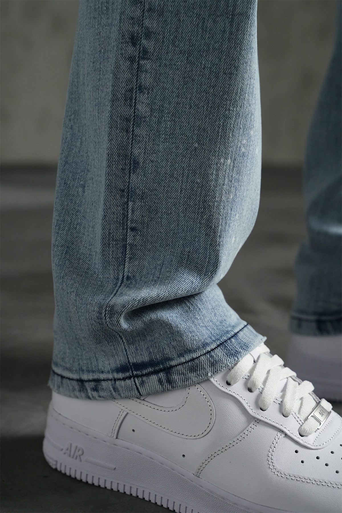 Jean regular bleu destroy