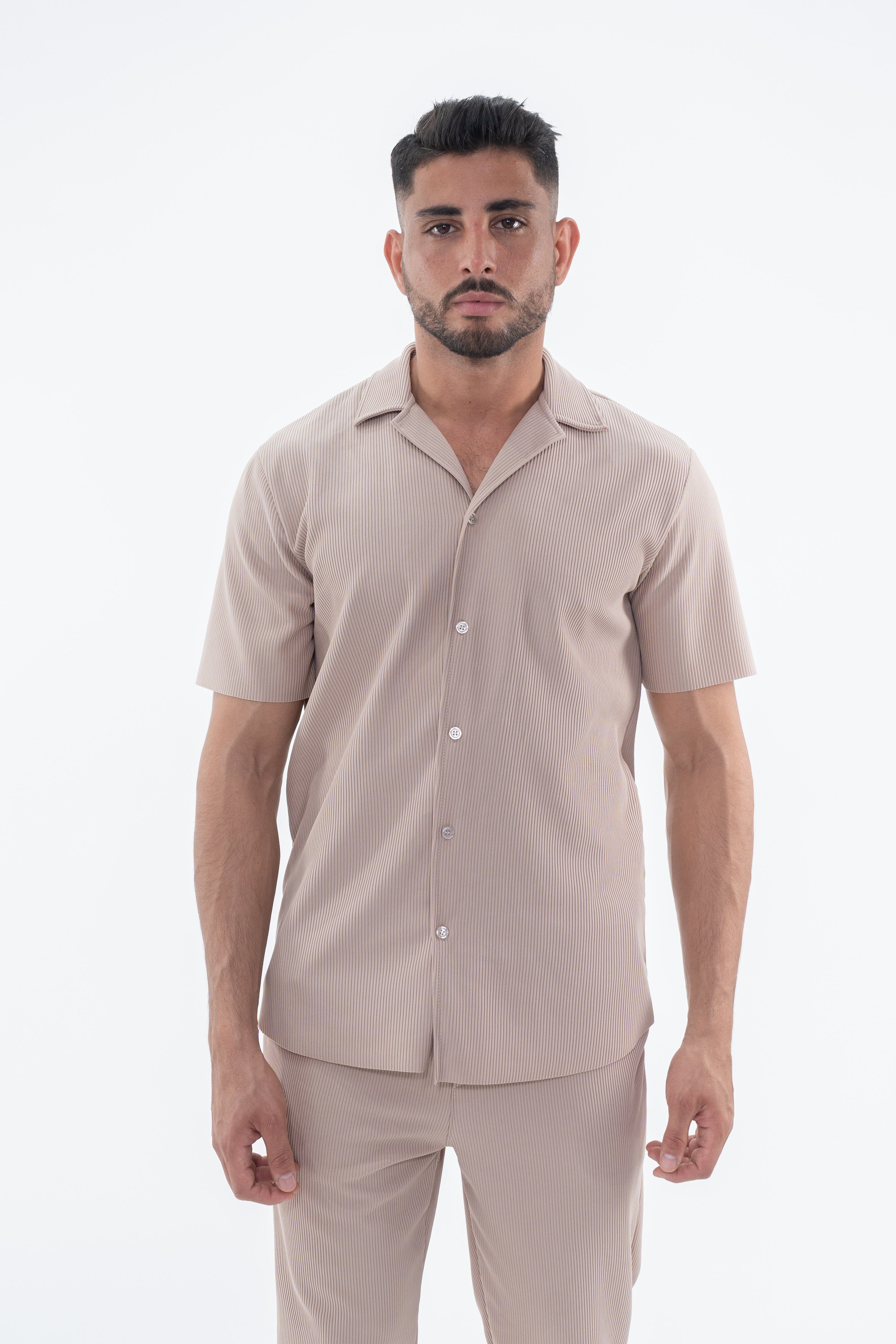 Ensemble Pablo Chemise pantalon beige