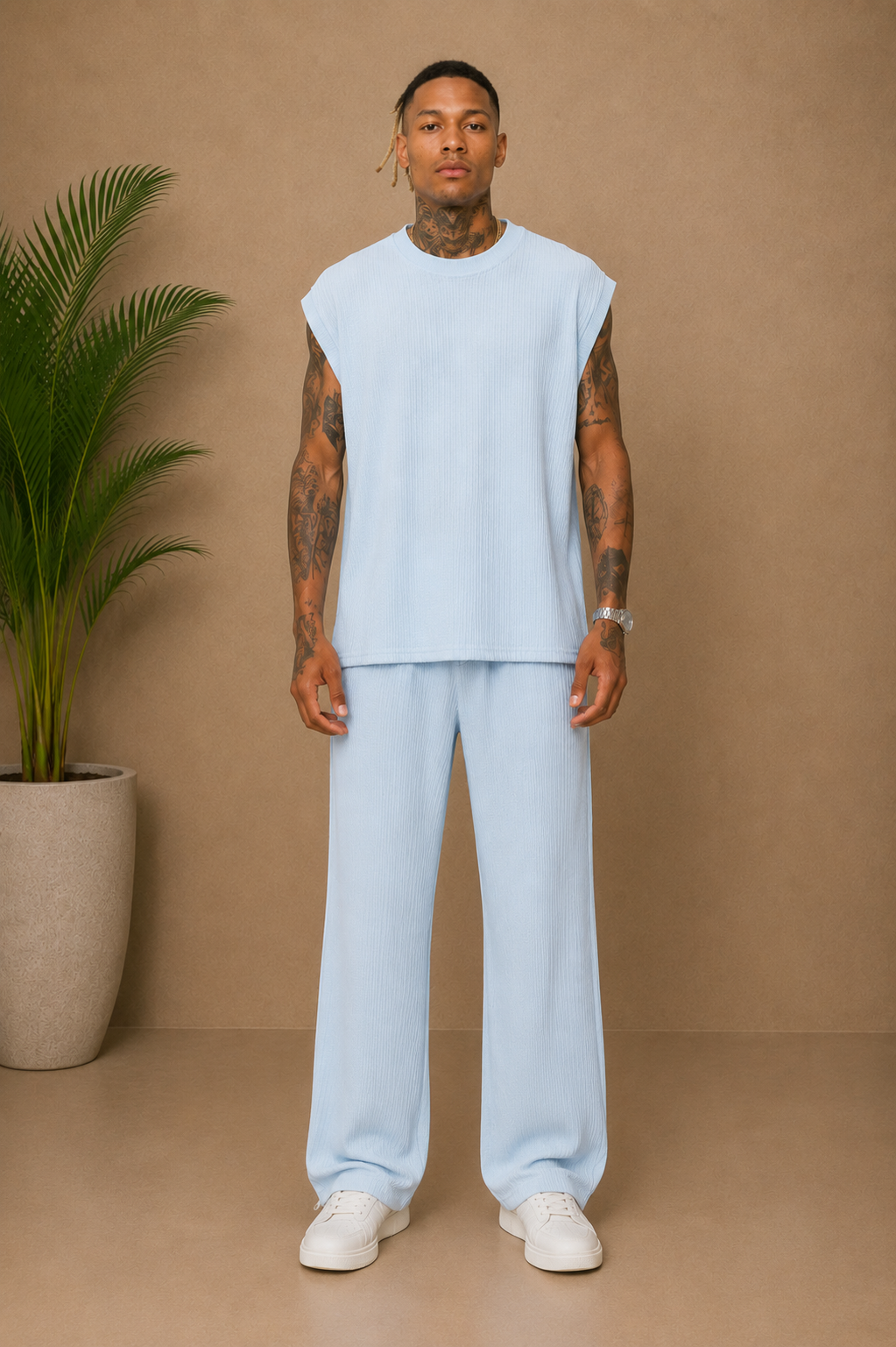 Ensemble Marbella bleu