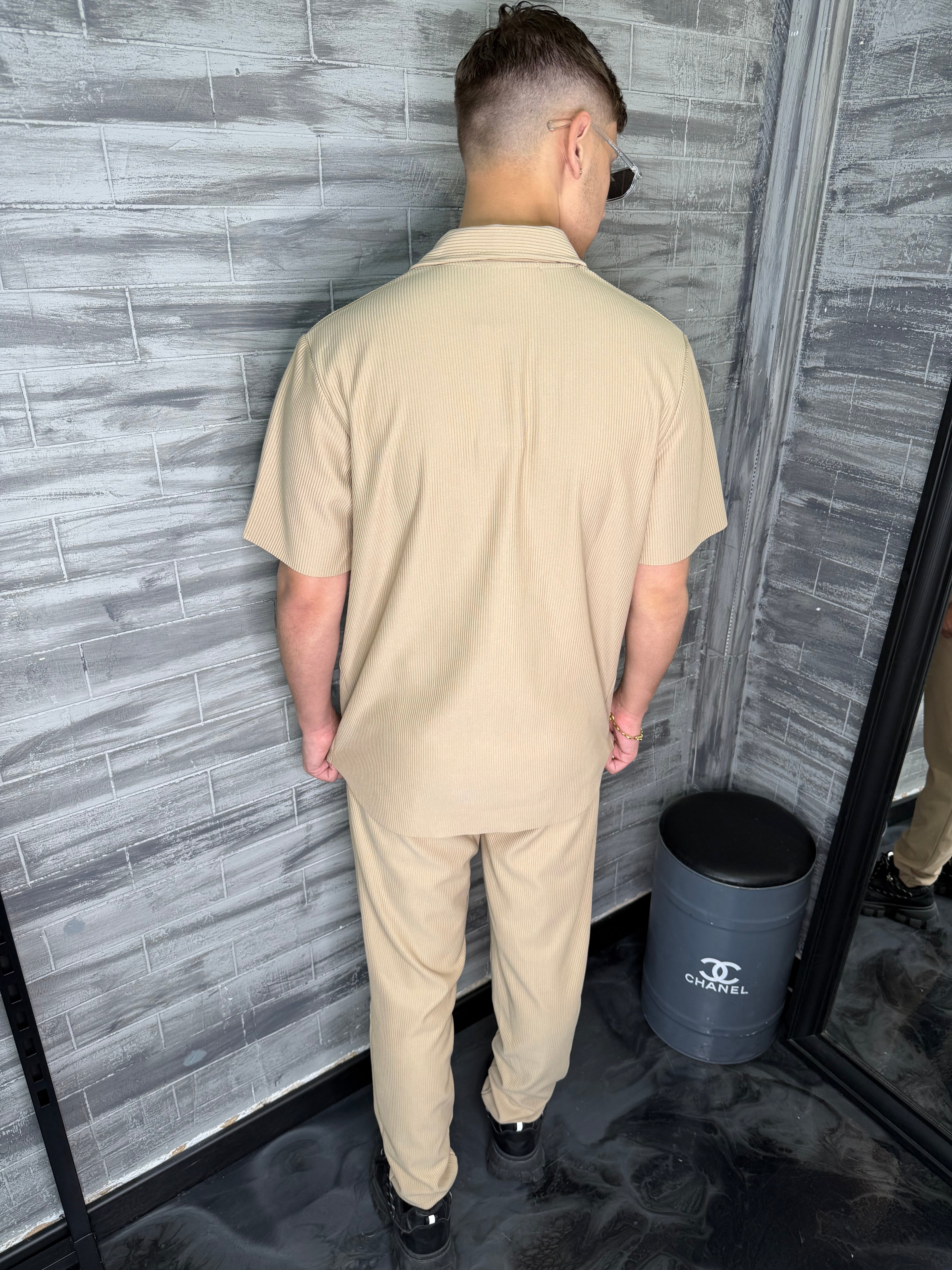 Ensemble Pablo Chemise pantalon beige