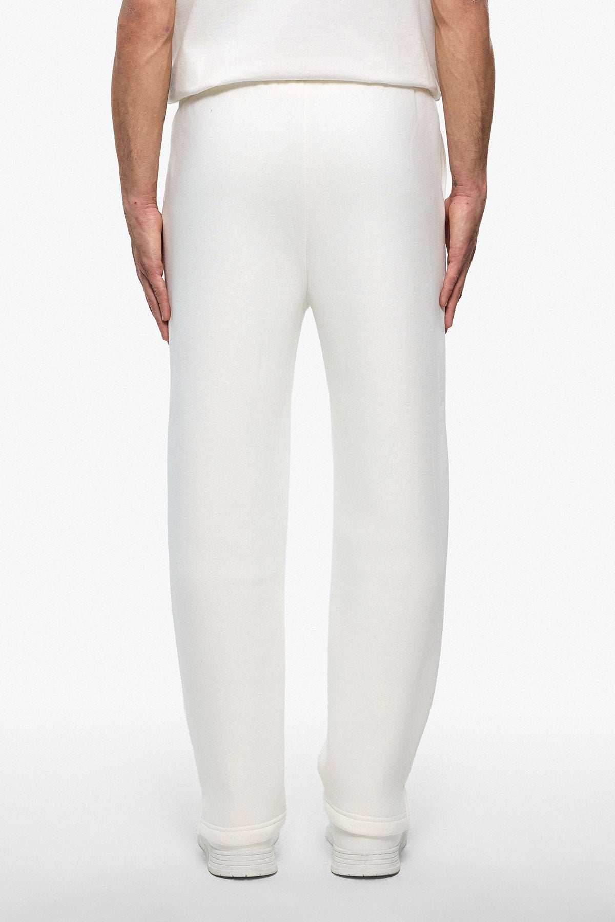 Pantalon jogg fente blanc