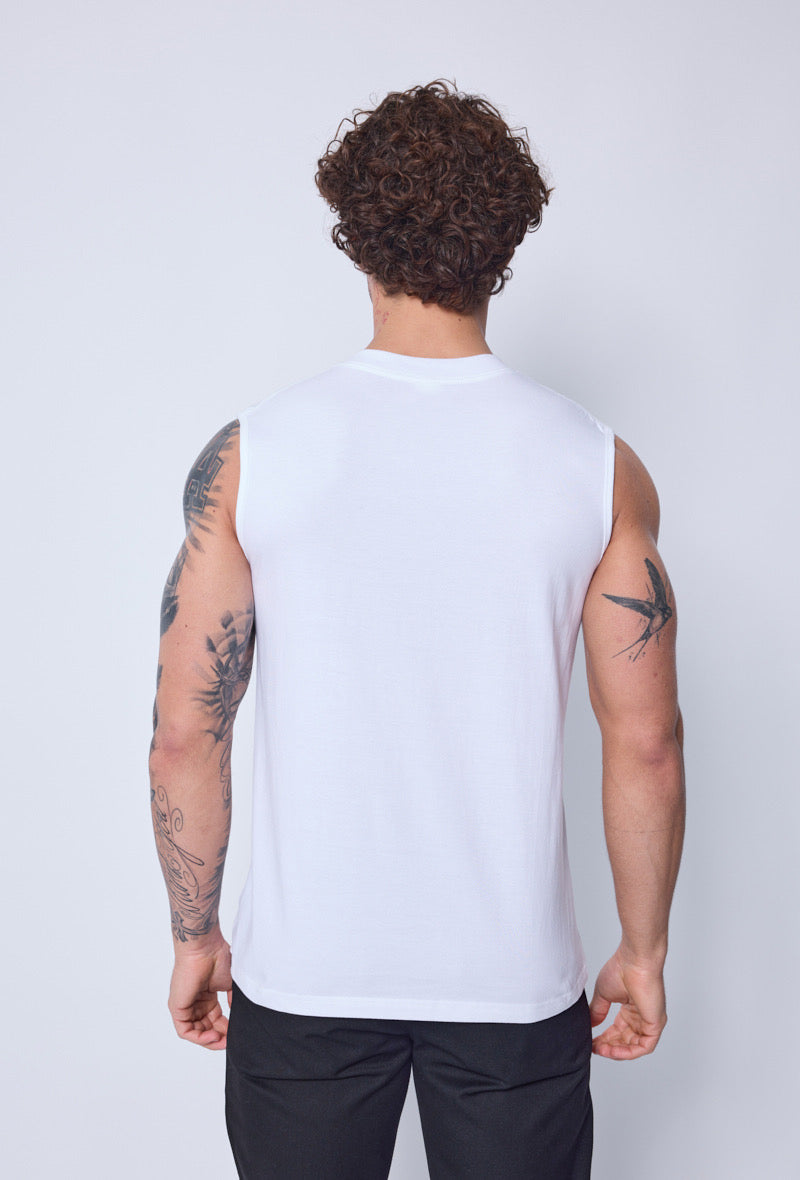 Débardeur coton blanc