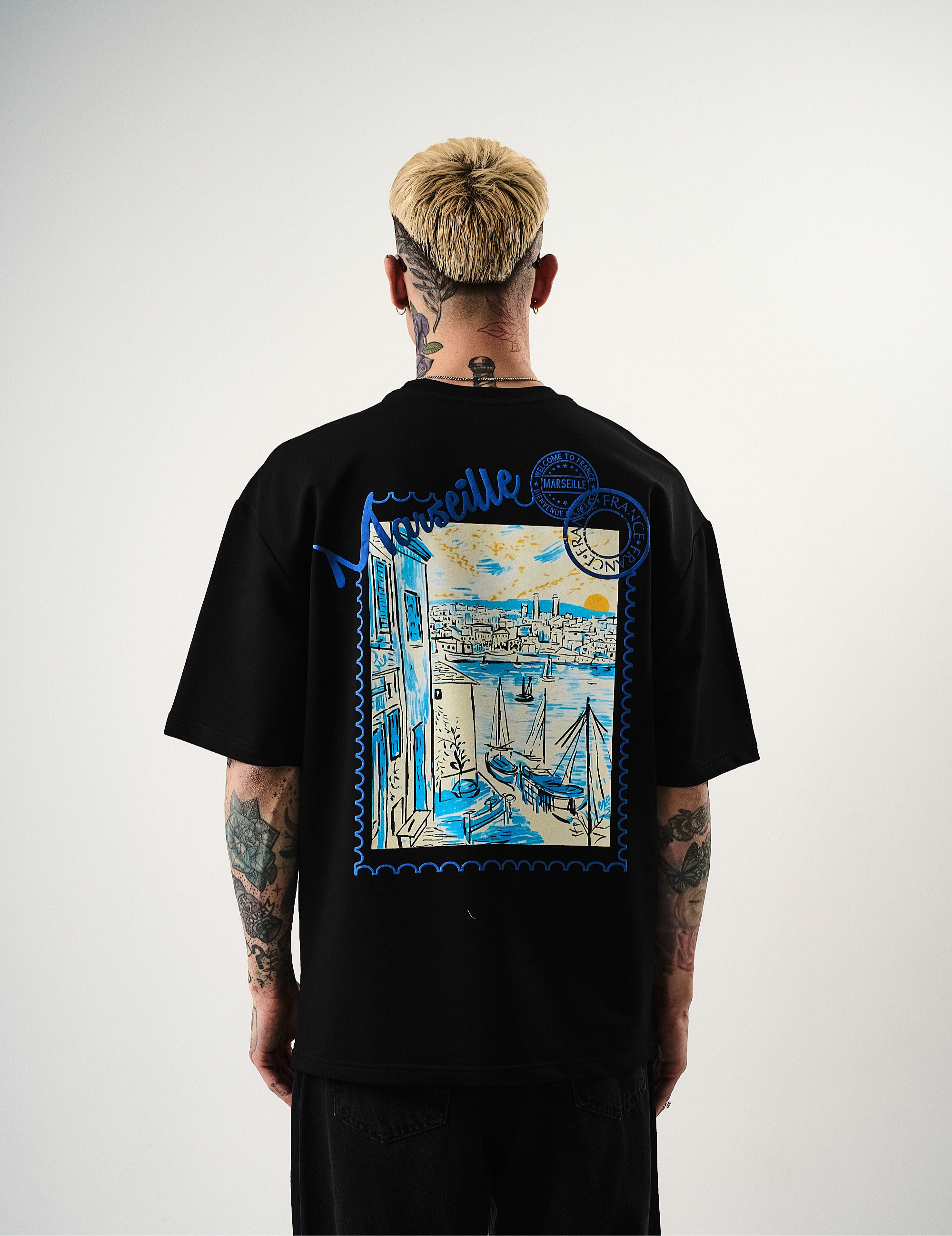 T-shirt Marseille noir