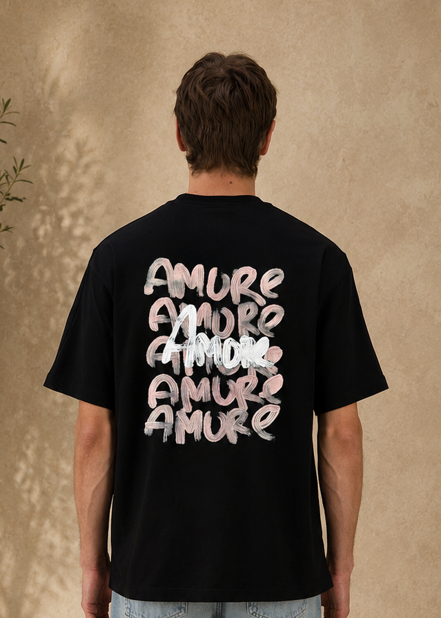 T-shirt Mi Amore noir