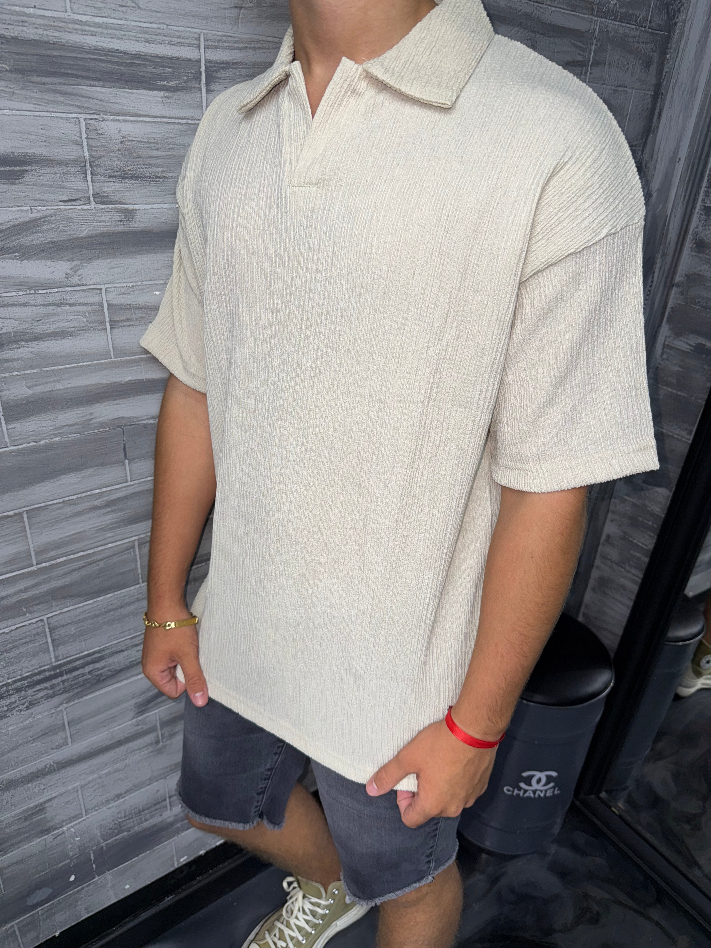 Polo Oversize beige