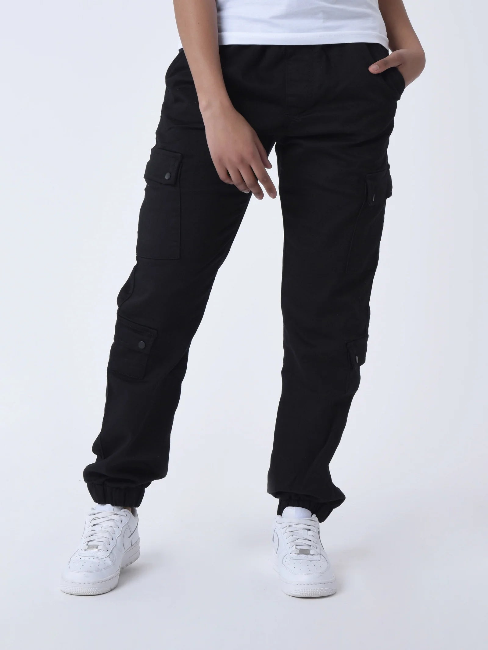 PXP - Pantalon cargo multipoches noir