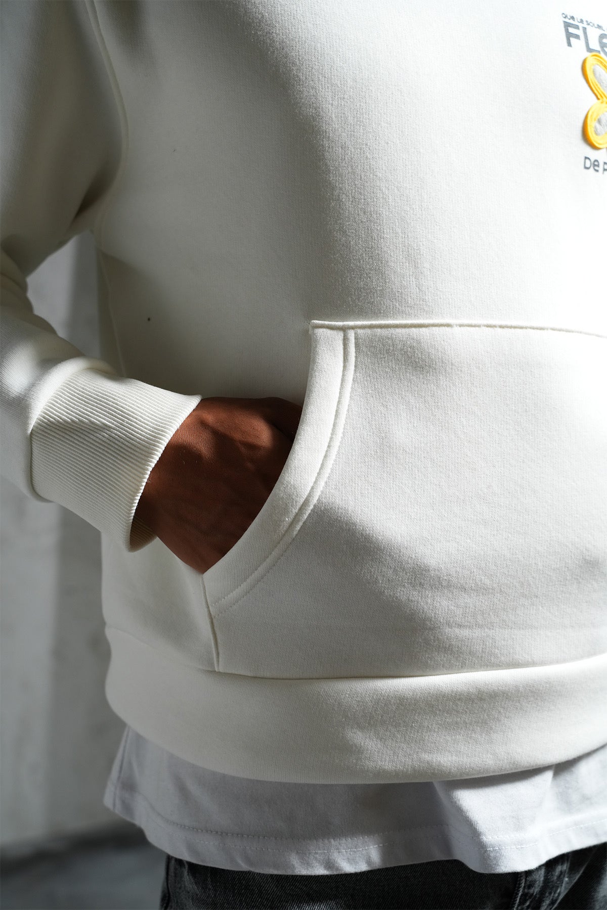 Sweat Fleurs de printemps blanc