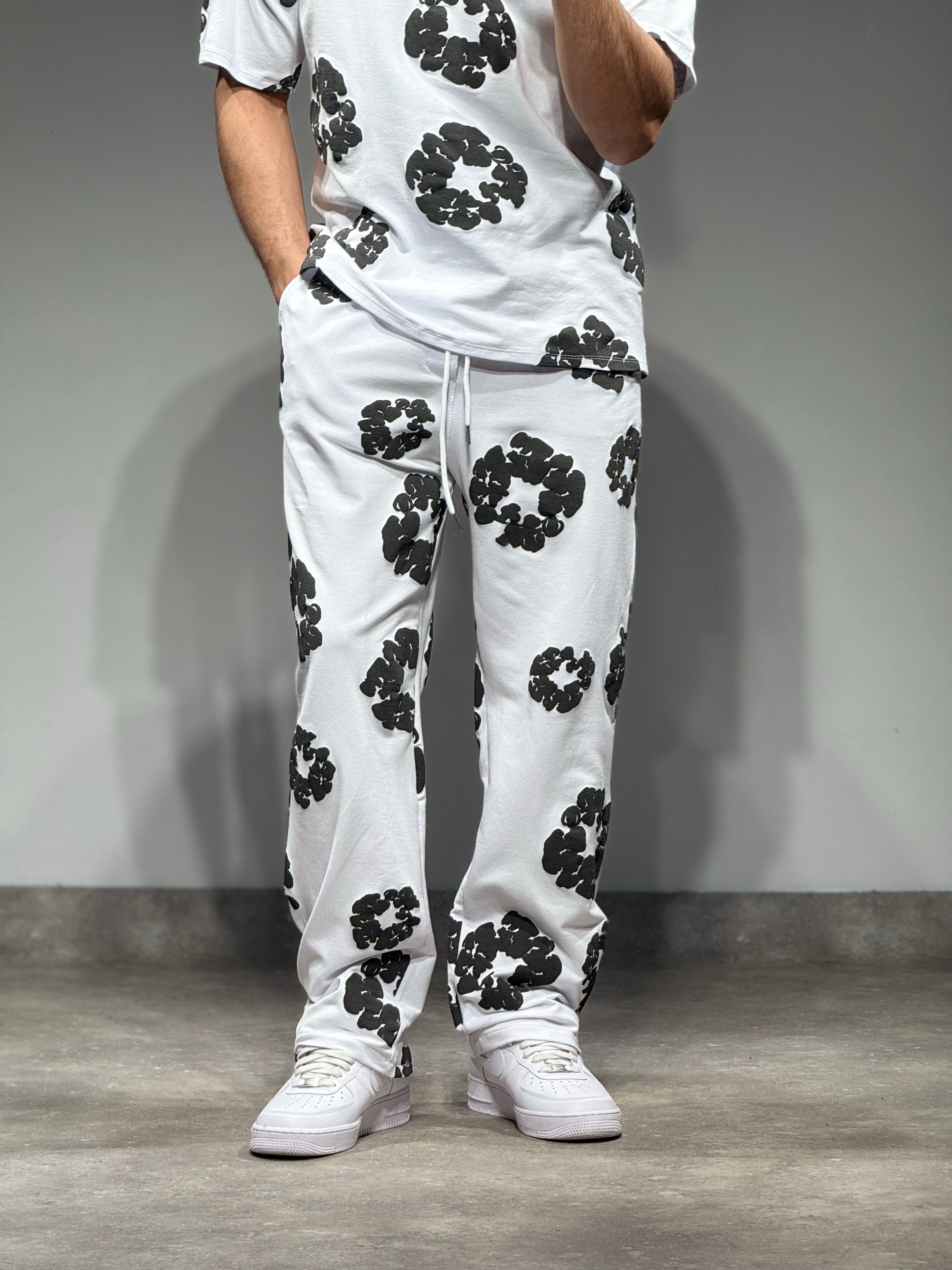 Ensemble Tears t-shirt pantalon blanc