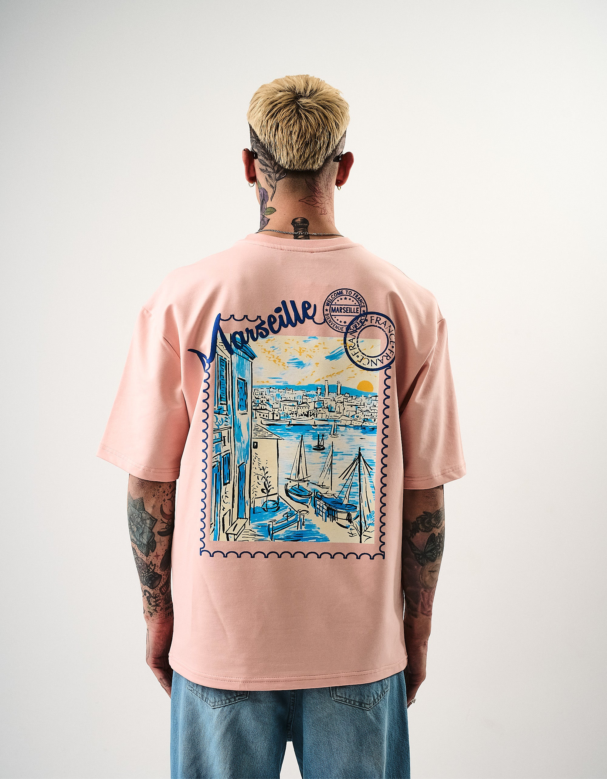 T-shirt Marseille rose