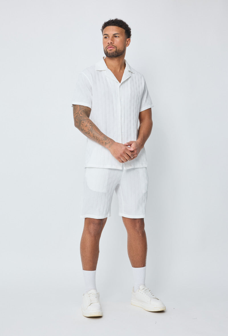 Ensemble Malta short + chemise blanc