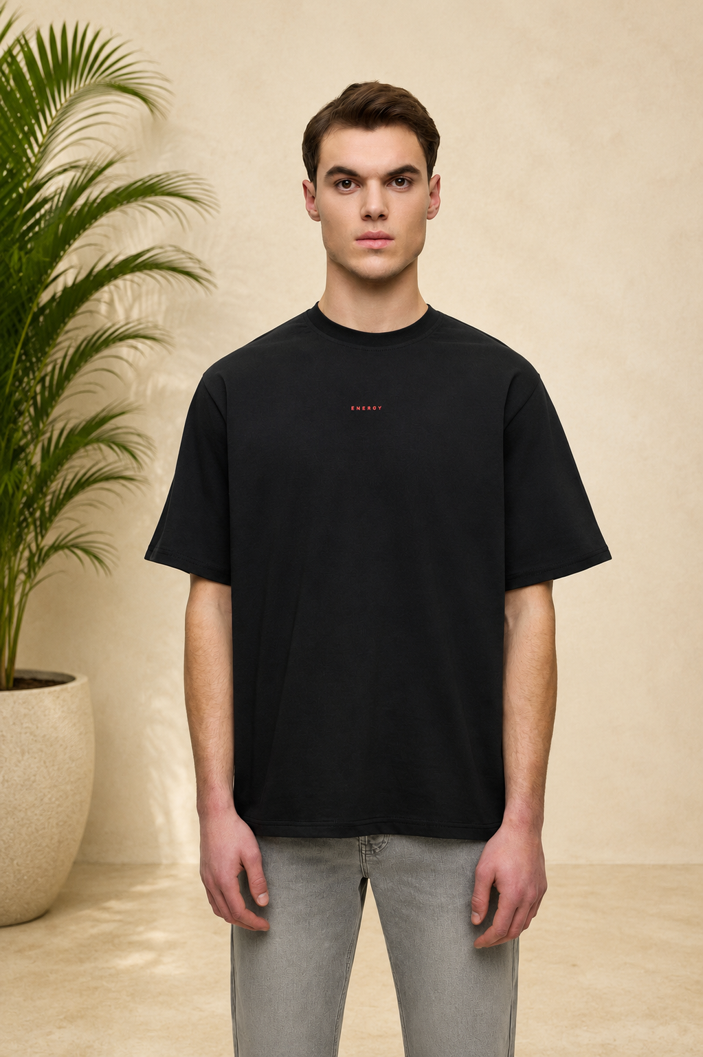T-Shirt Energy Catch My Vibe noir