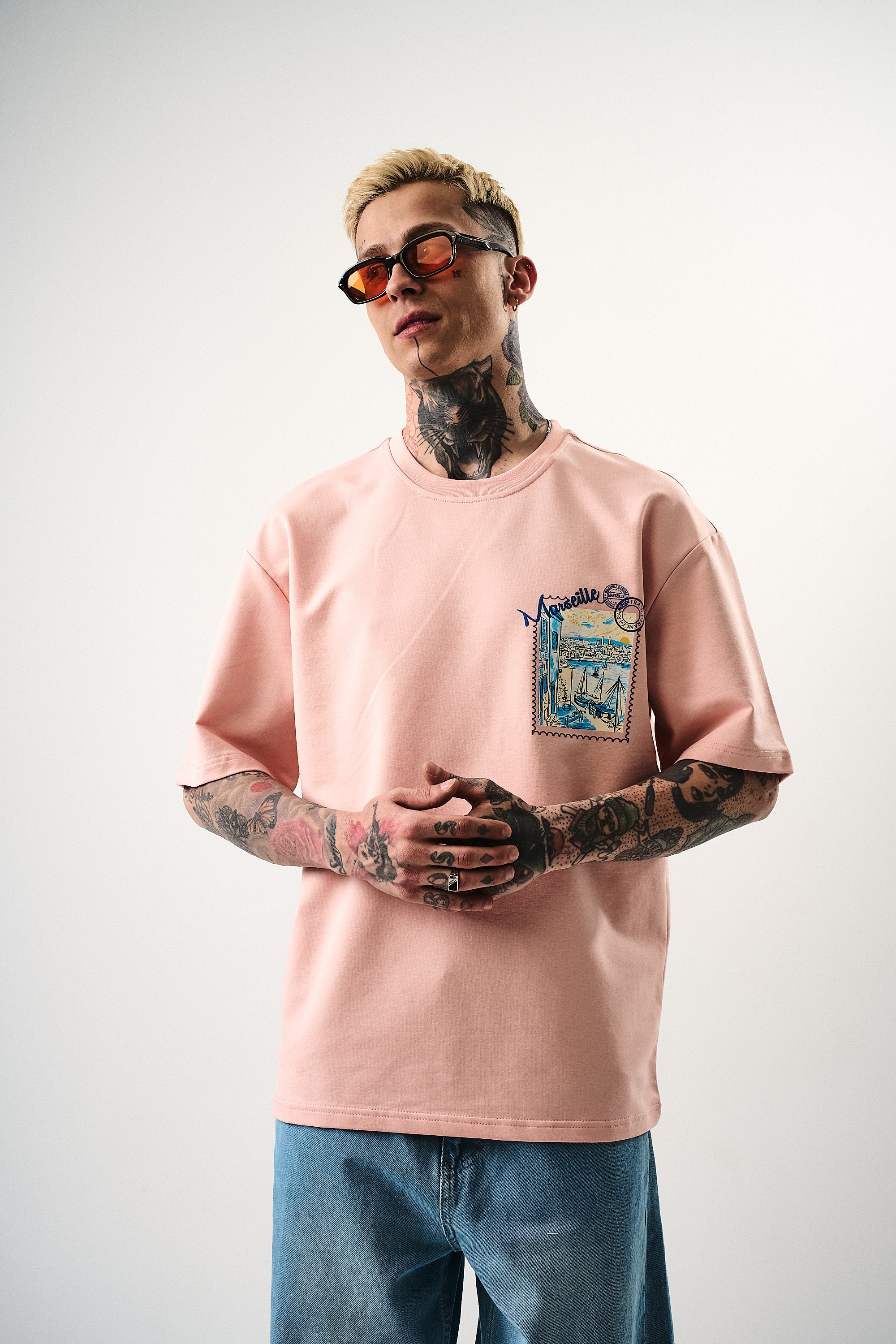 T-shirt Marseille rose