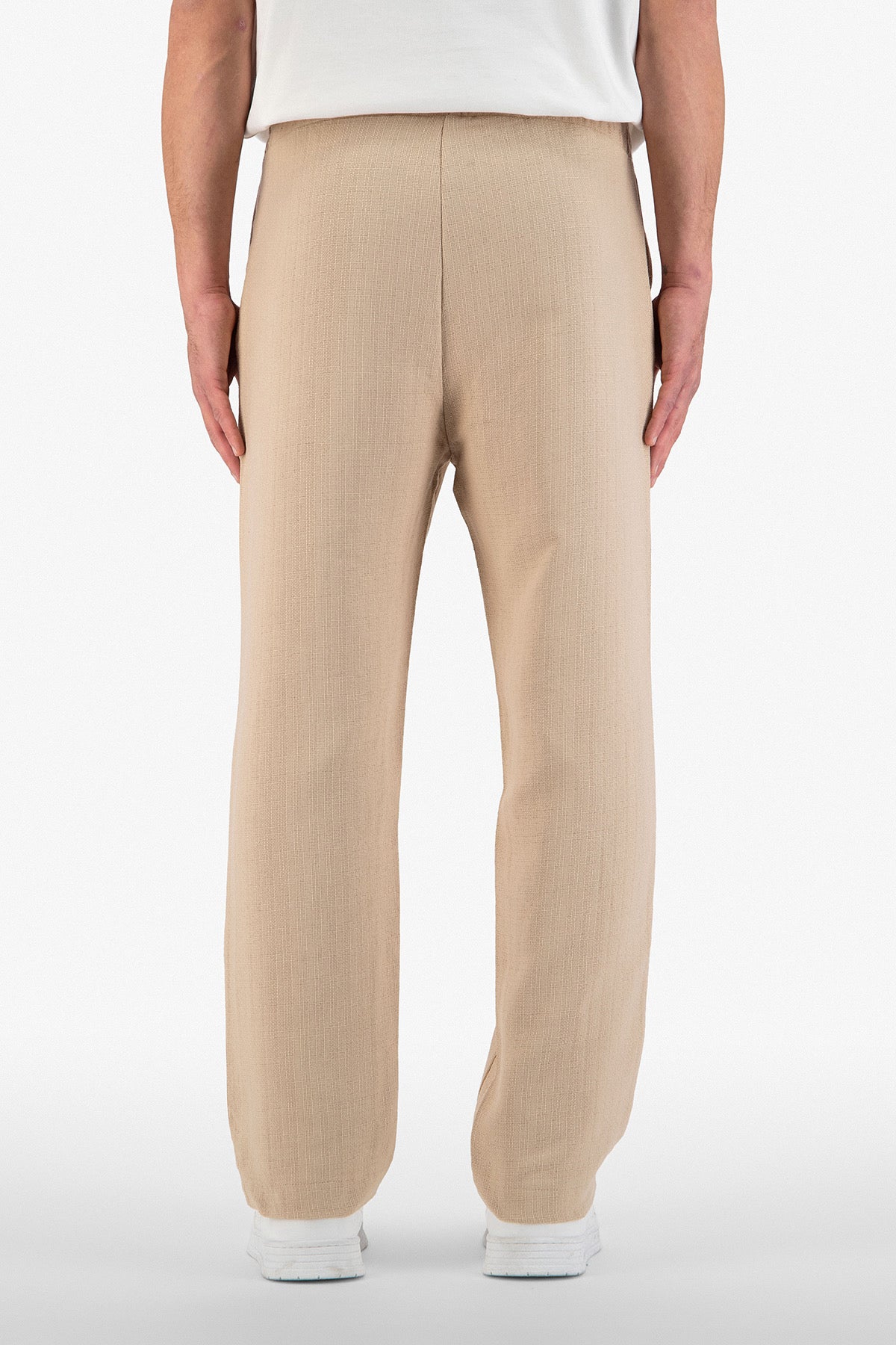 Pantalon Jacquard beige
