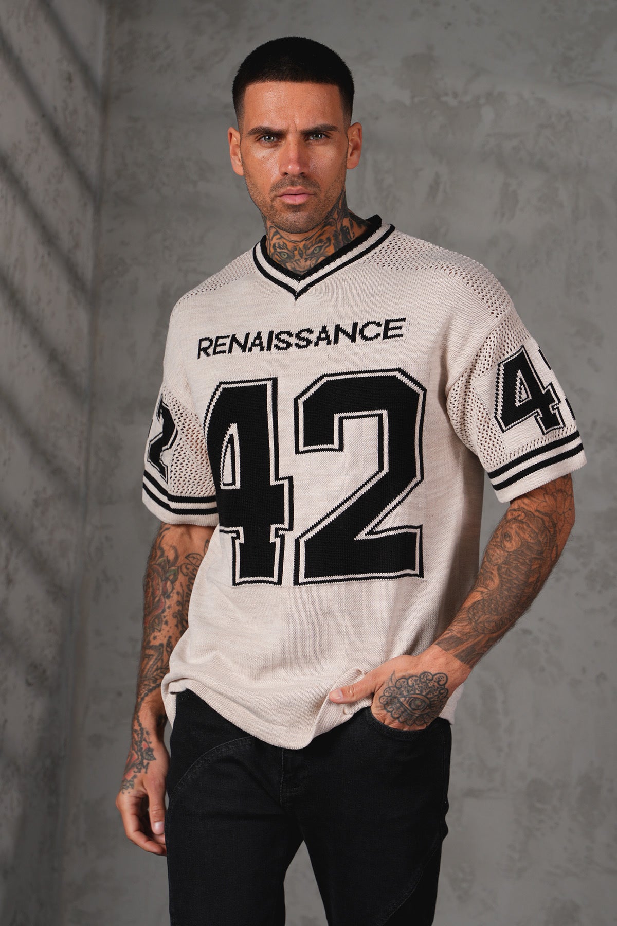 T-Shirt maillot Renaissance beige