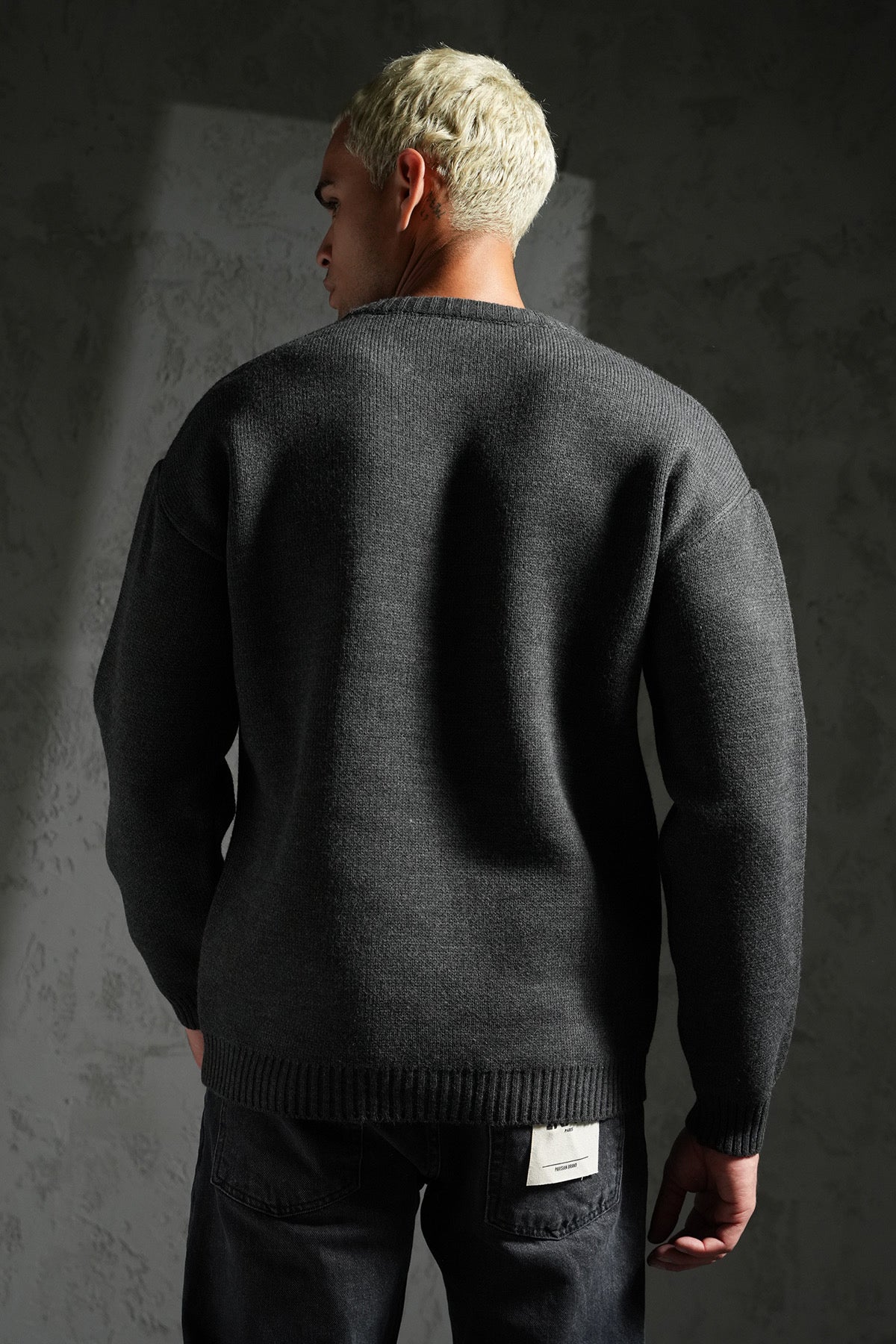 Pull épais maille anthracite