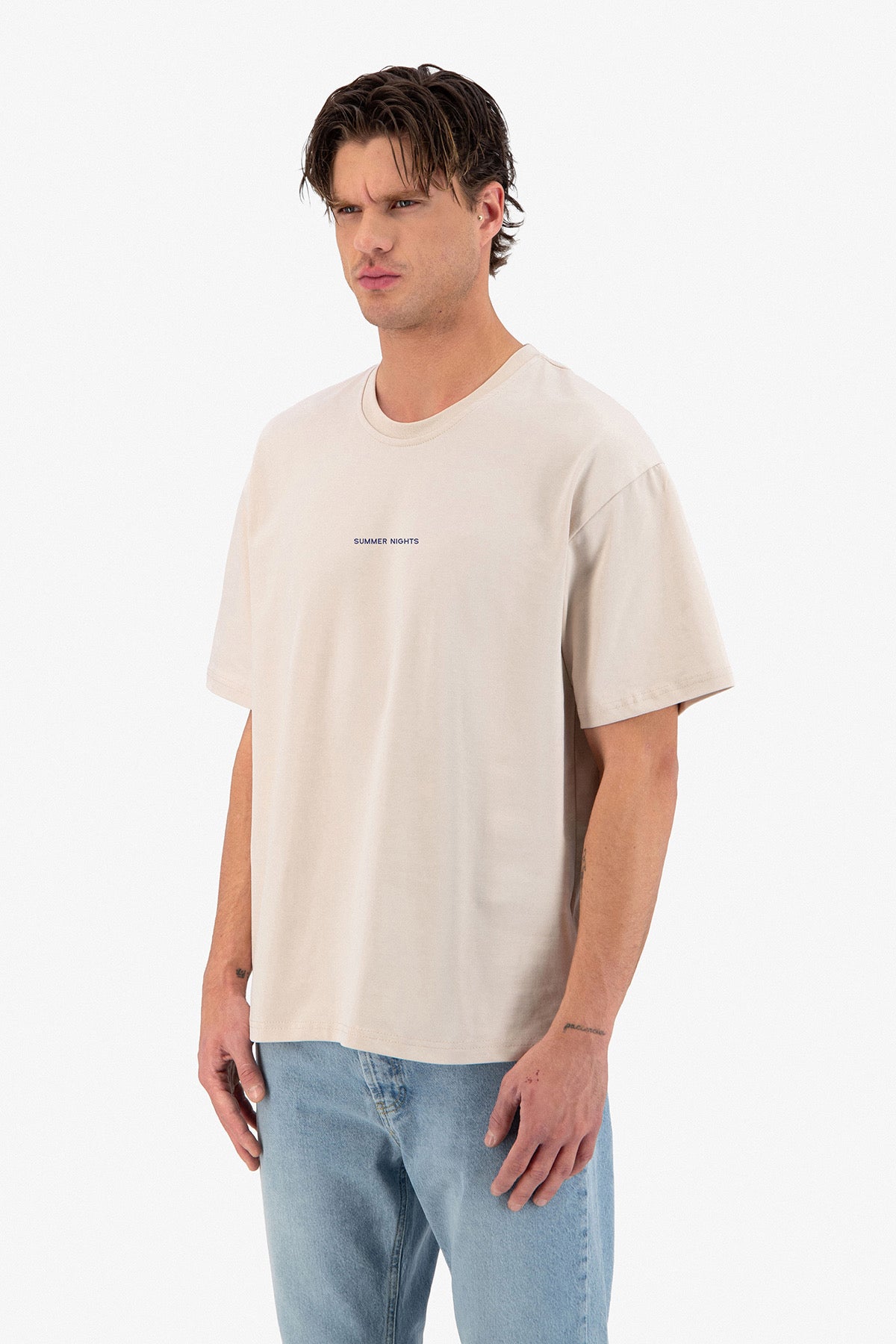 T-Shirt Summer Night beige