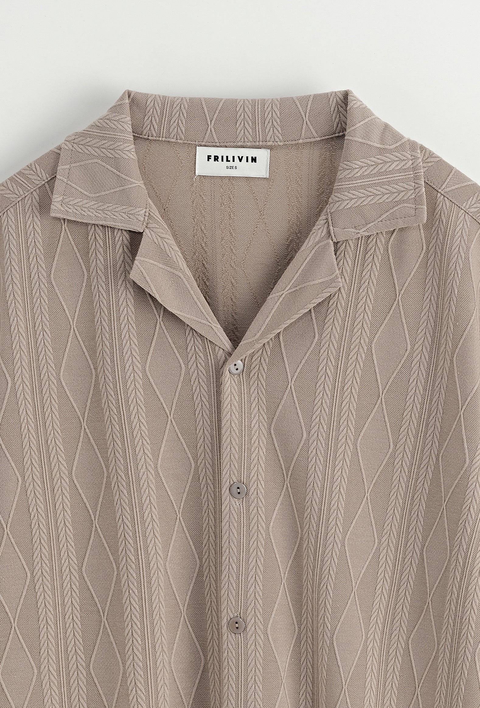 Chemise Valence M. courte beige