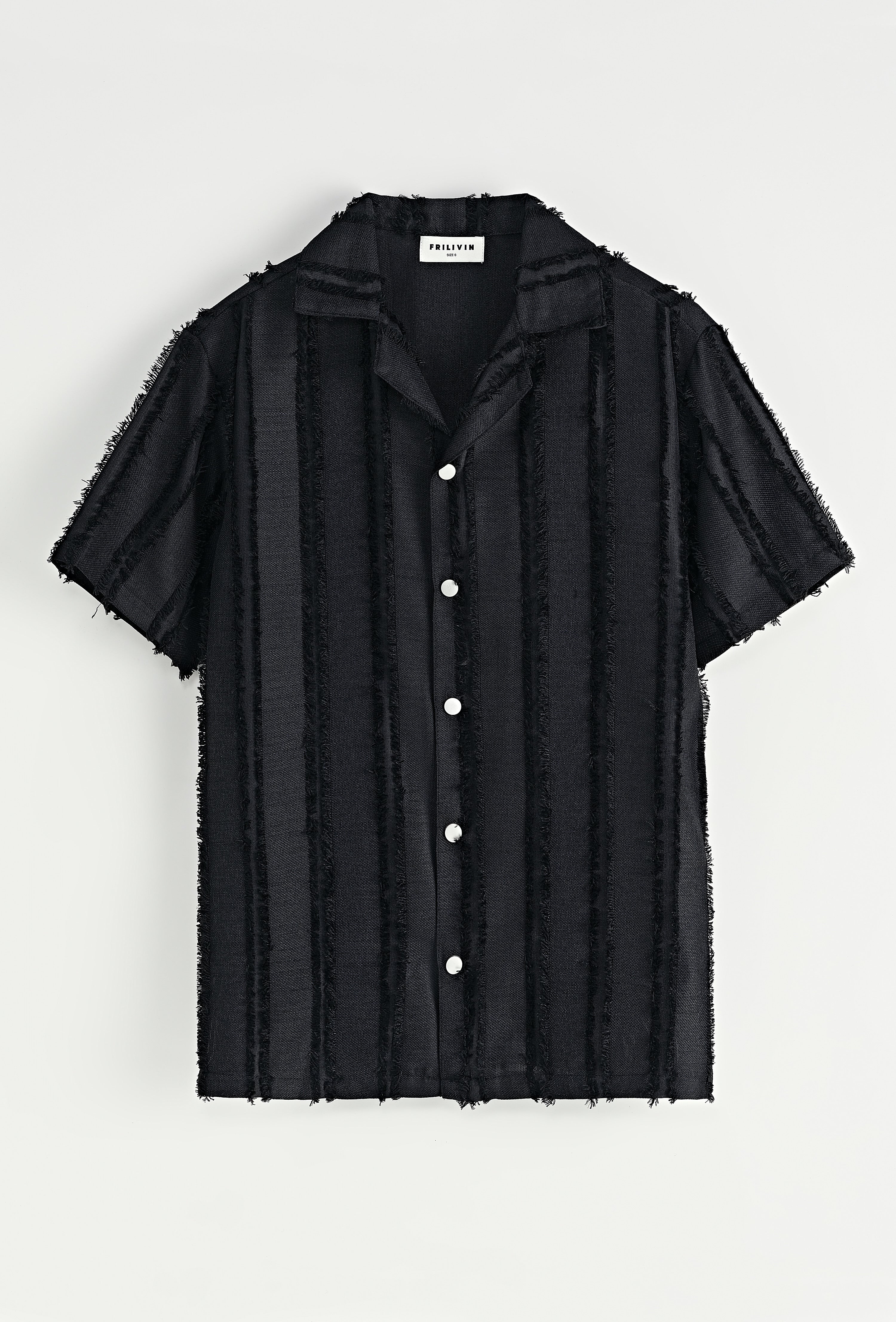 Ensemble Lisbone short + chemise noir