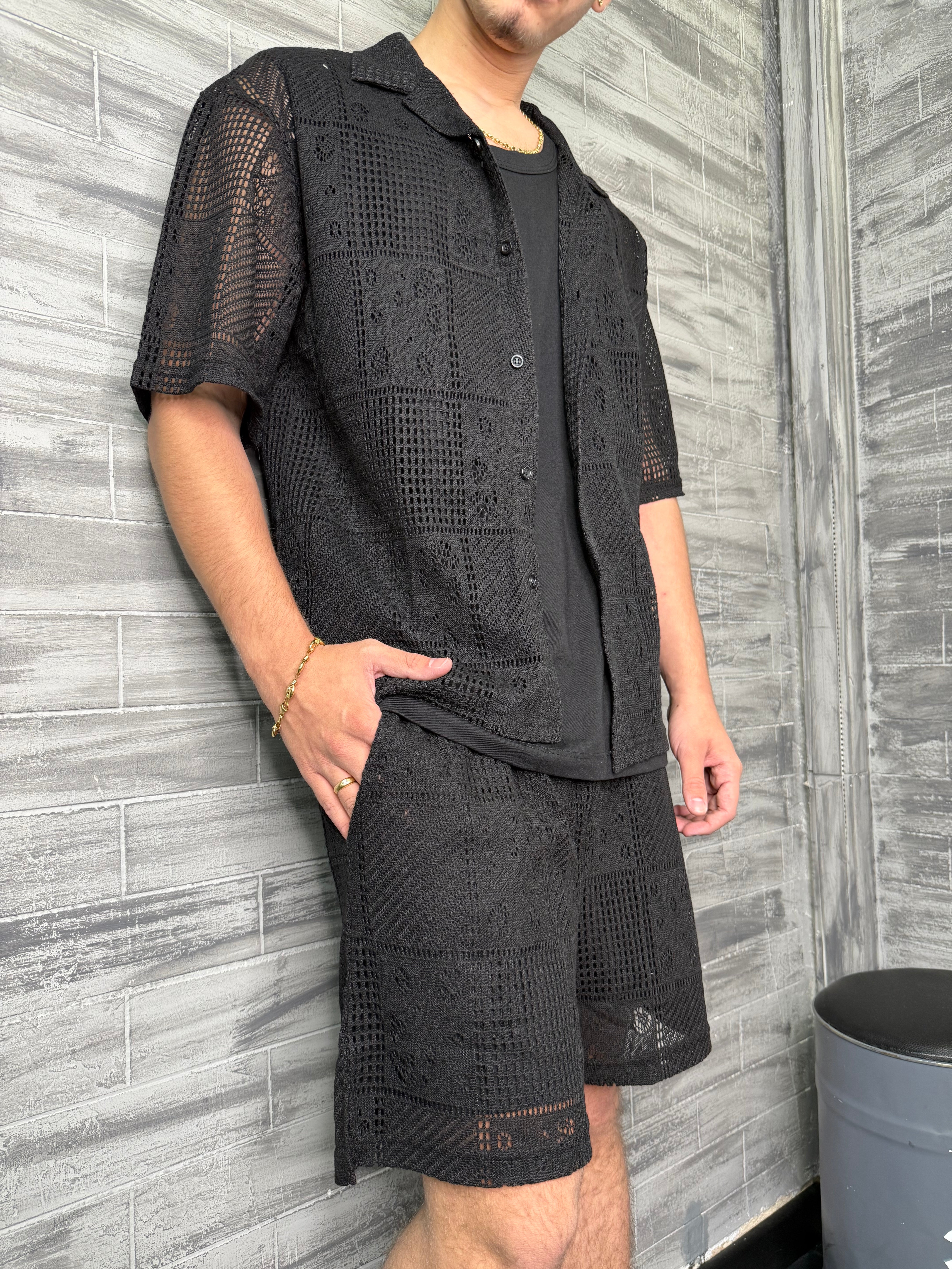 Ensemble Ibiza maille noir