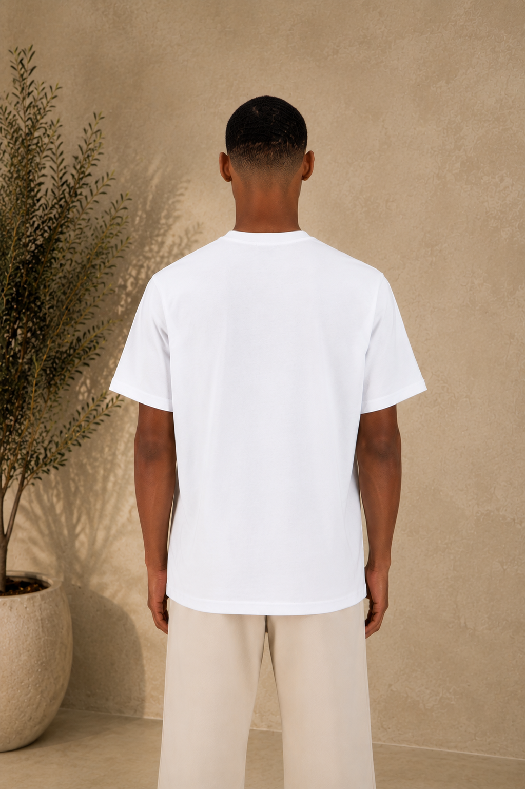 T-shirt blanc cœur gris