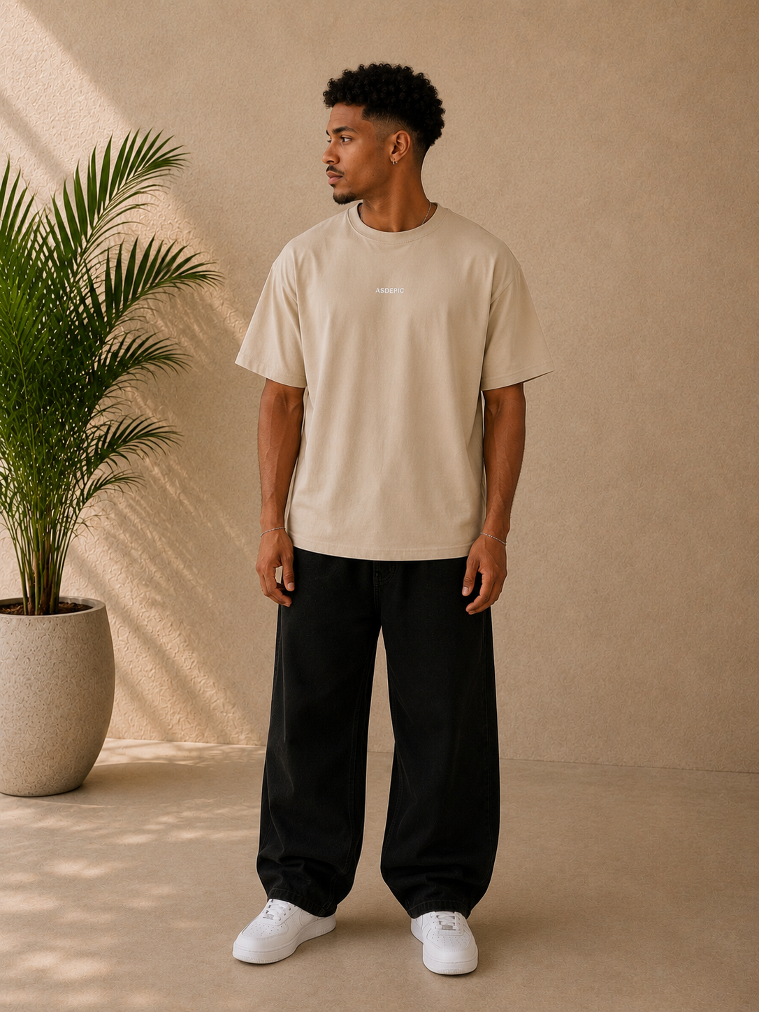 T-shirt Asdepic Signature beige