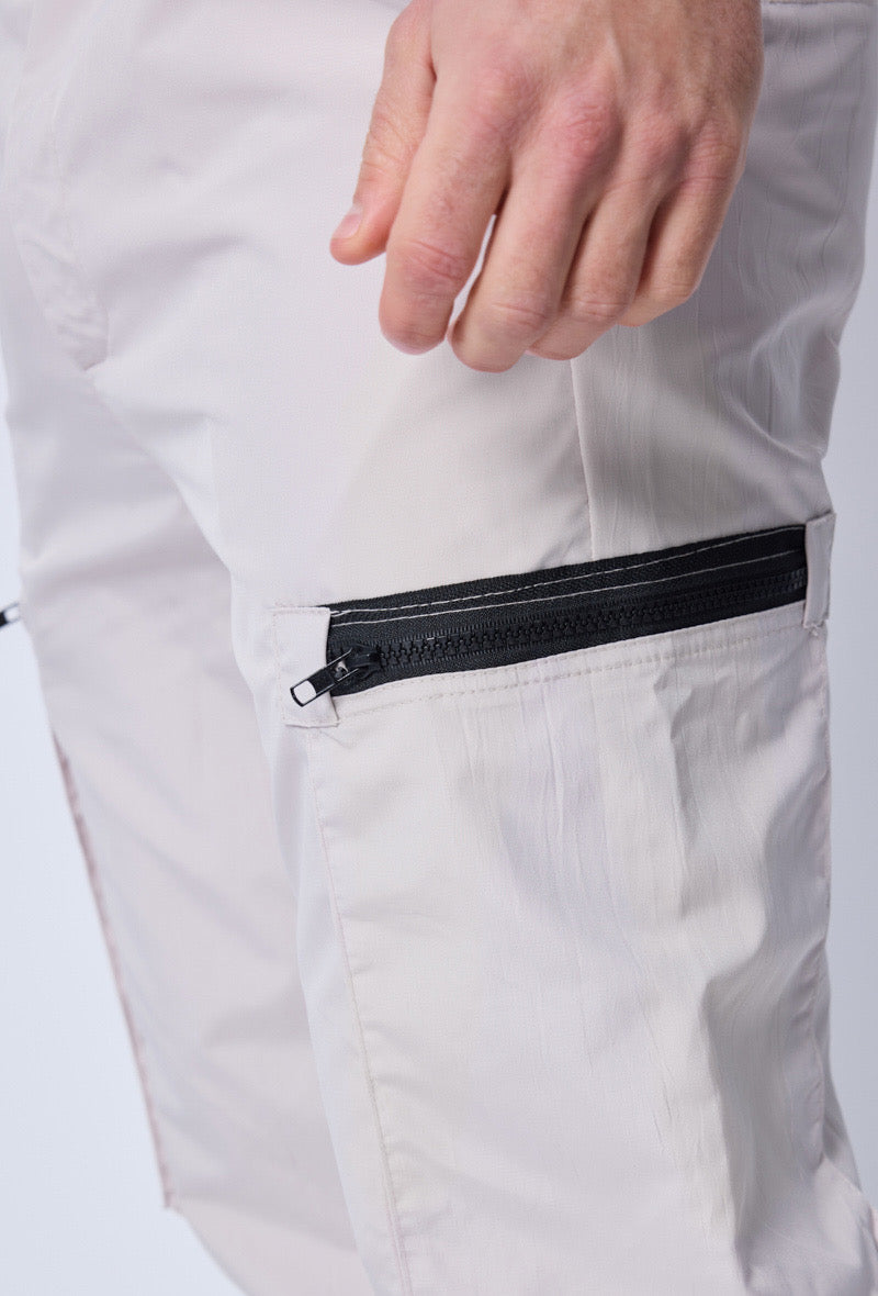 Cargo zip beige