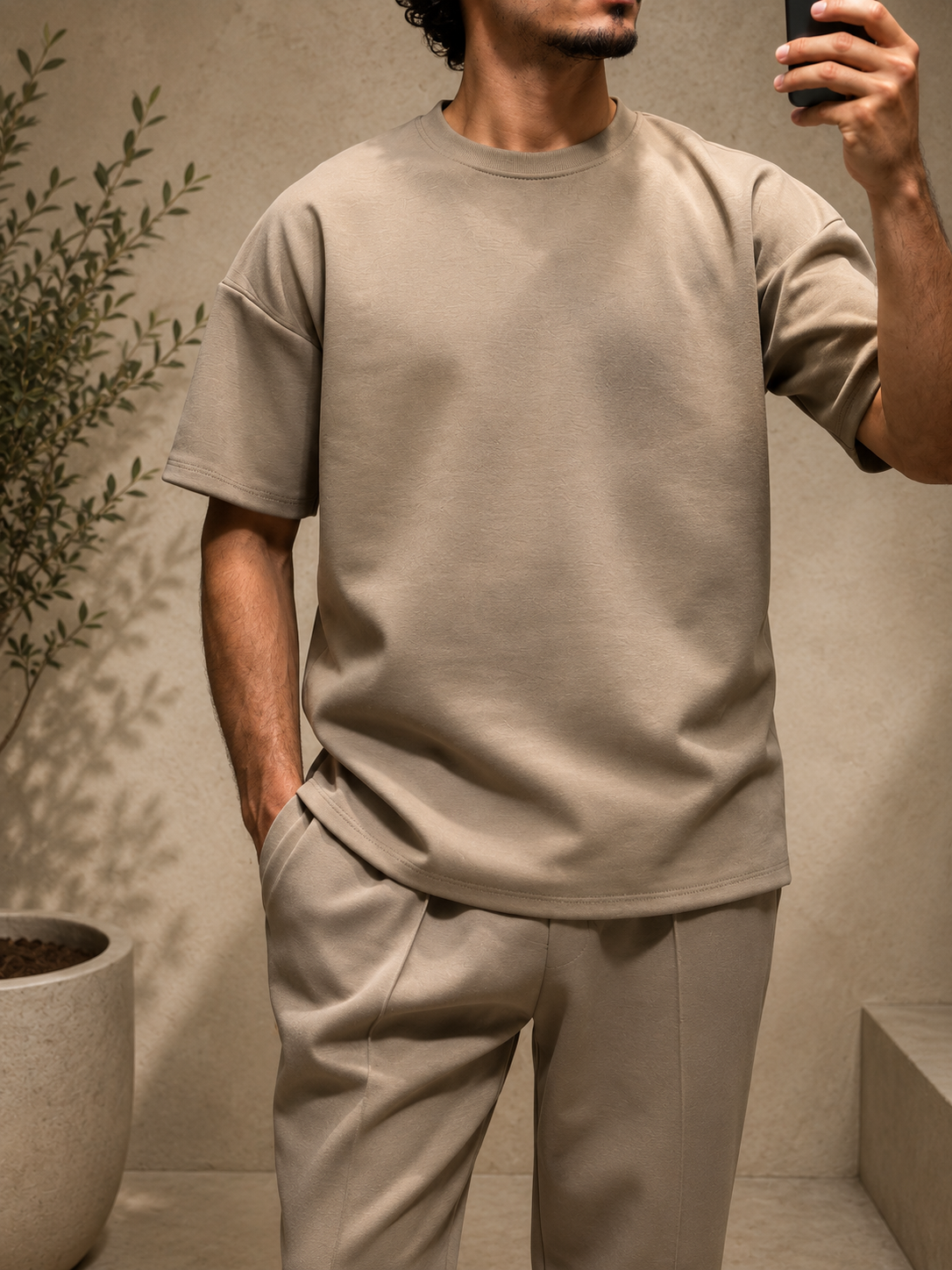 T-shirt Néoprène beige