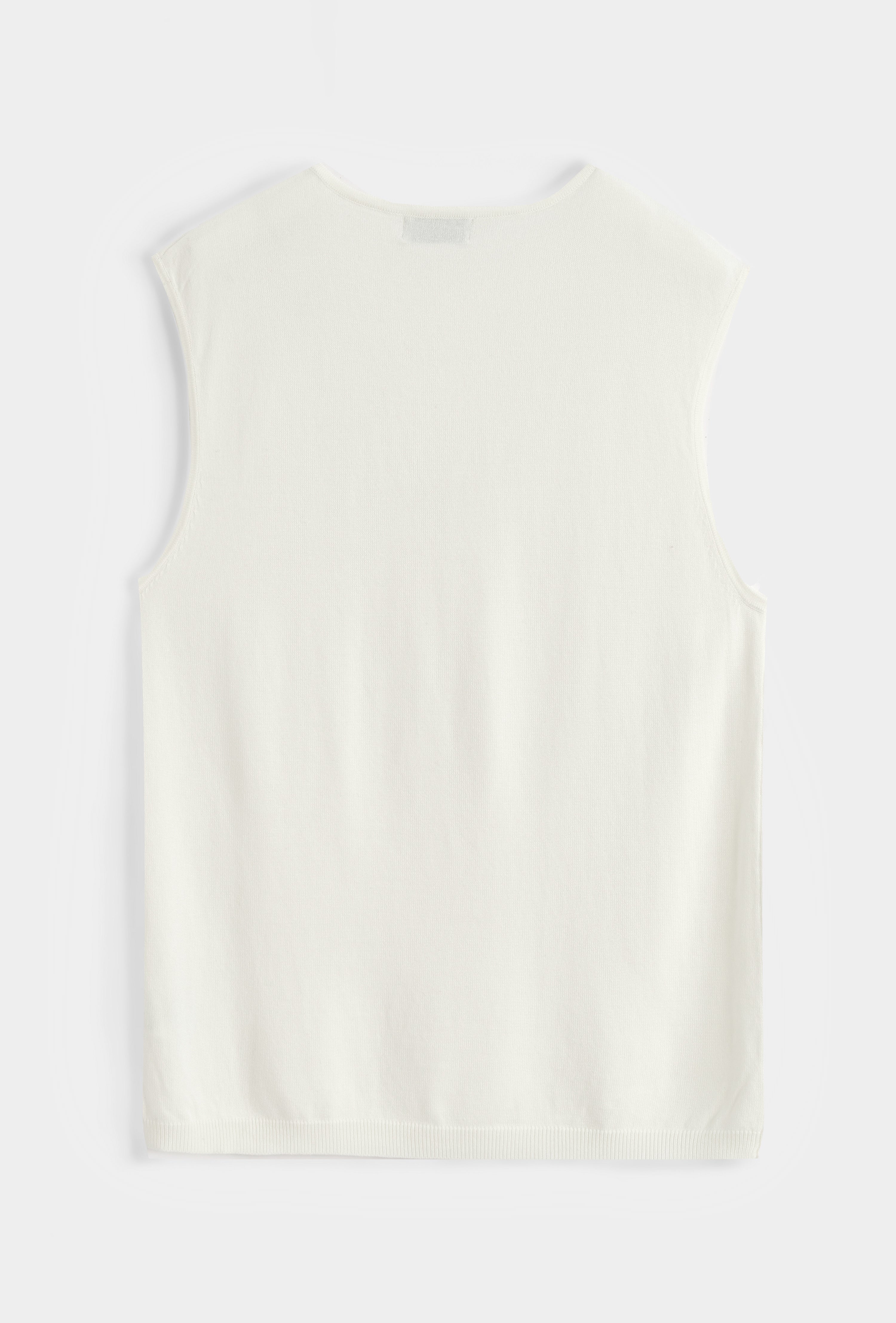 Débardeur maille blanc