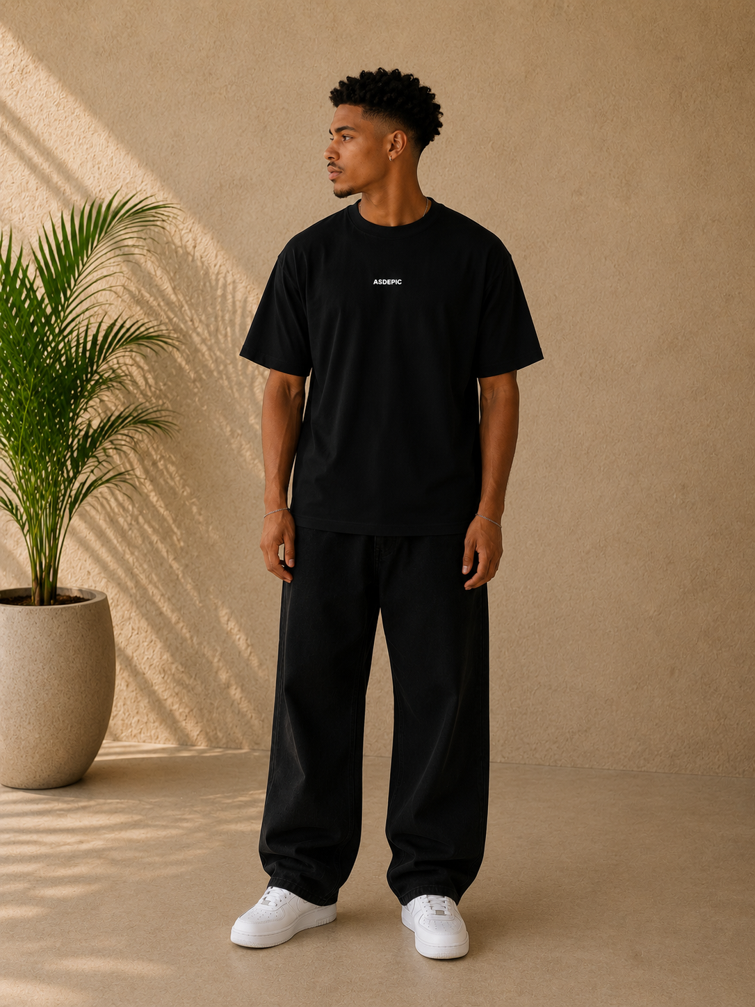 T-shirt Asdepic Signature Noir