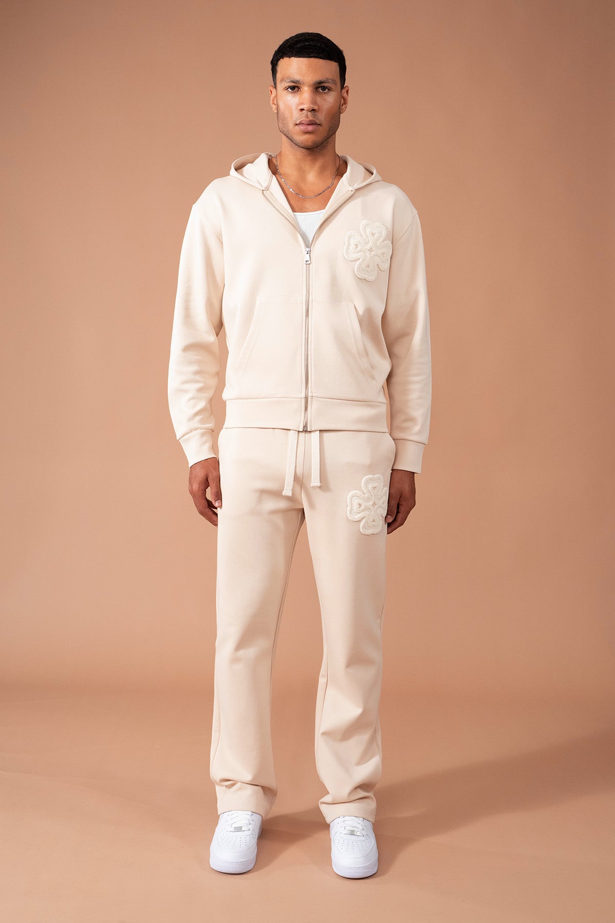 Ensemble survêtement beige trèfle