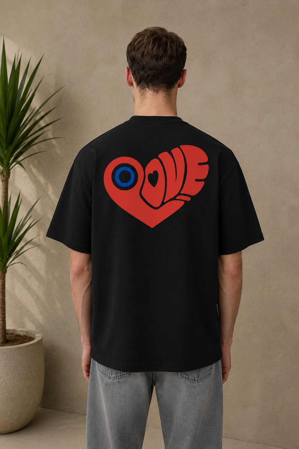 T-shirt Hearts noir