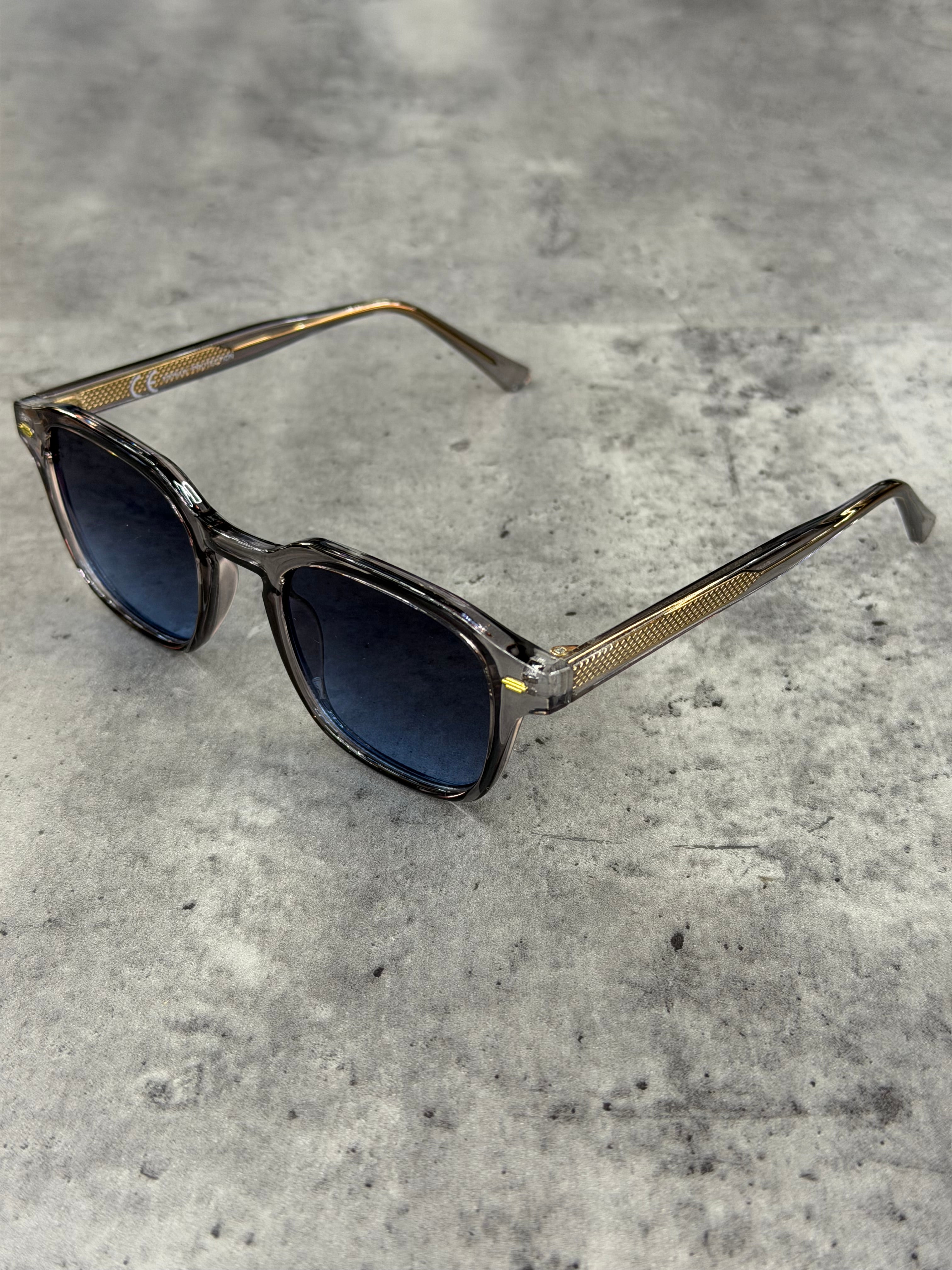 Lunette Dubaï Gris / Bleu foncé